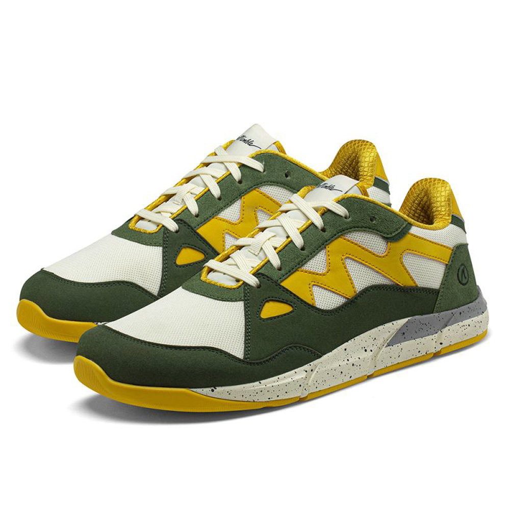 Joe Nimble Addict (Zero Drop, breite Zehenbox) khakigrün/weiss/gelb Herren Sneaker