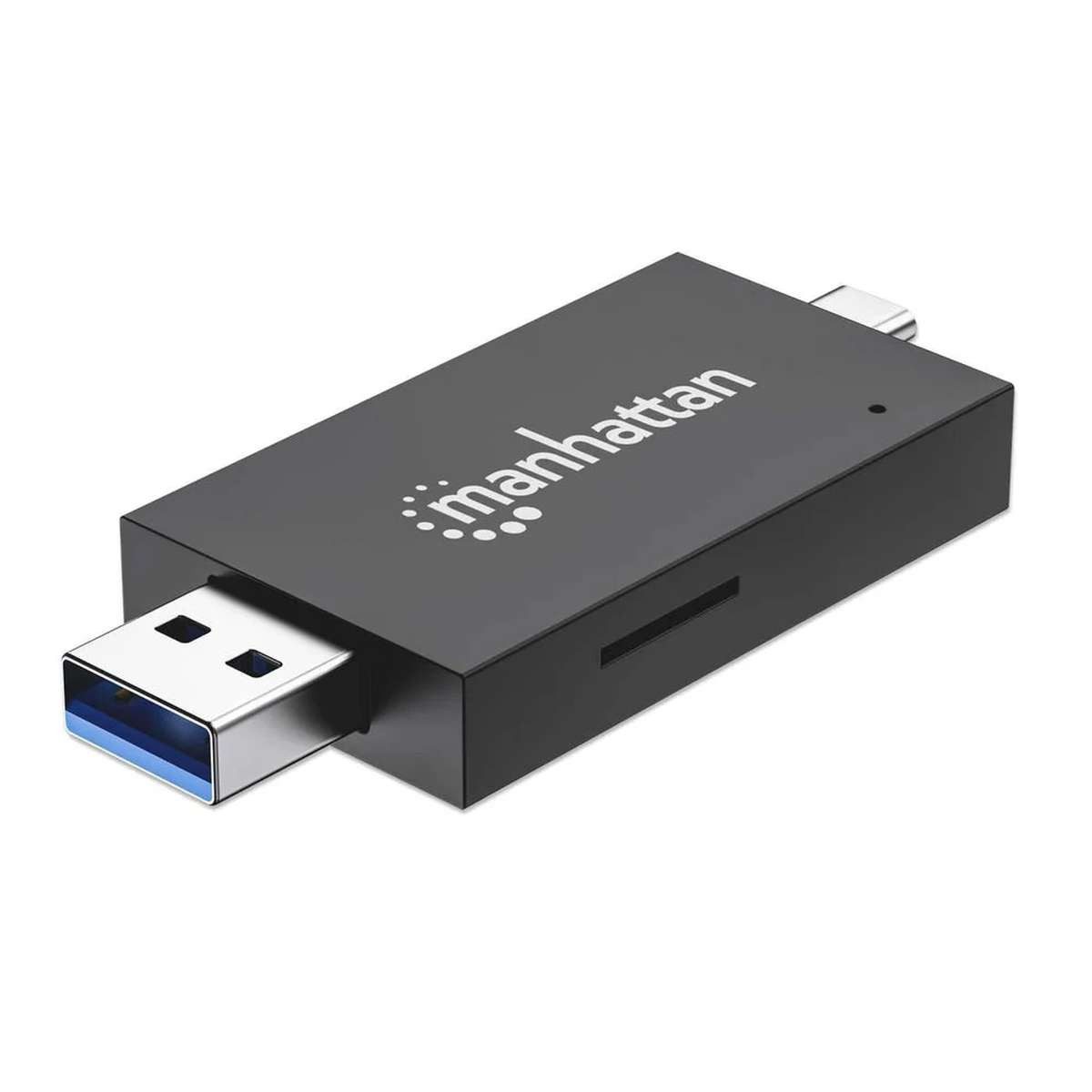 MANHATTAN TAN-Chipkartenleser Manhattan 102735 Kartenleser USB 3.2 Gen 1 (3.1 Gen 1) Type-A/Type-C