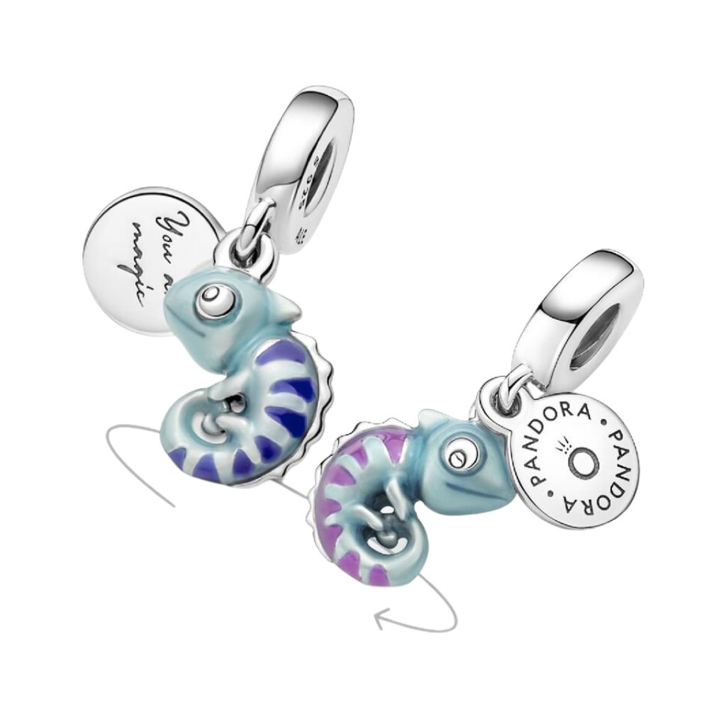 Pandora Charm-Einhänger 791676C01*, Chamäleon, Farbwechselnd, Emaille