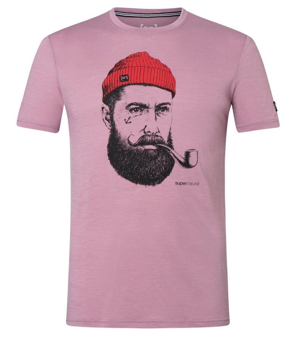 T-Shirt Wander-/Freizeit Sailor Tee (Merino-Mix) orchidpink Herren