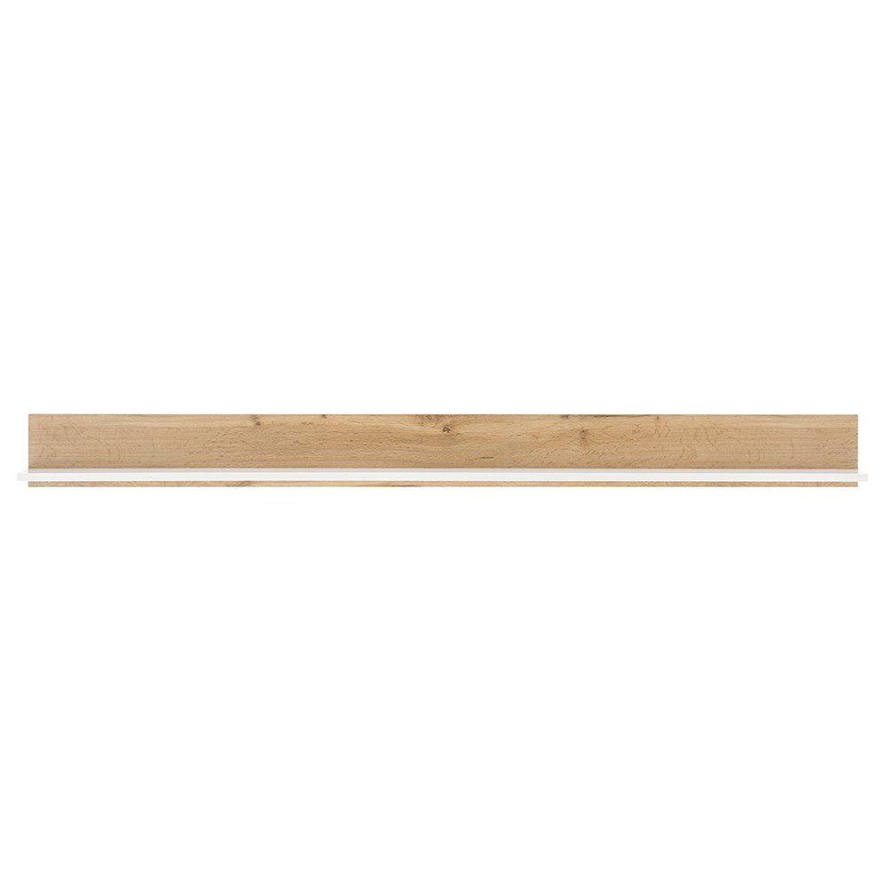 Lomadox Wandregal CRISP-61, in anthrazit mit Wotan Eiche, ca. 100/15/17 cm