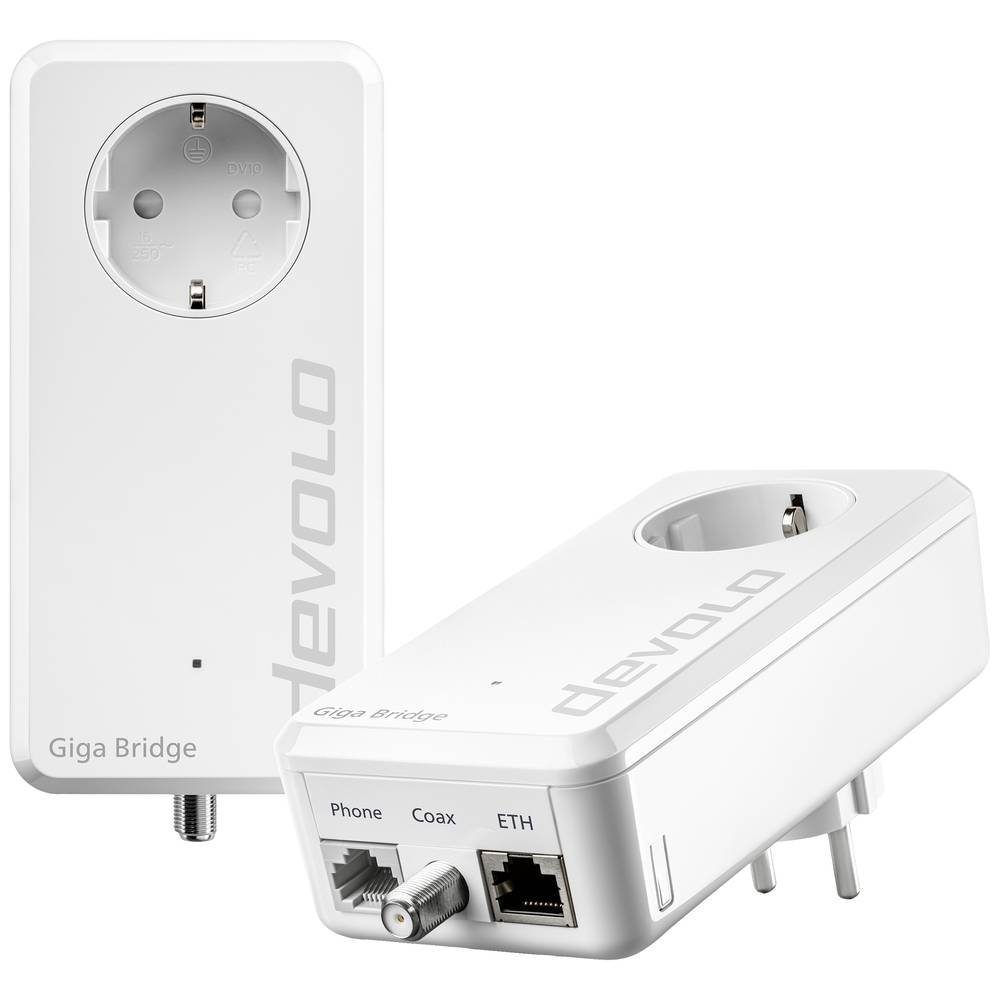 DEVOLO Giga Bridge – Glasfaser-Highspeed bis ins Zentrum des 8949 Netzwerk-Adapter