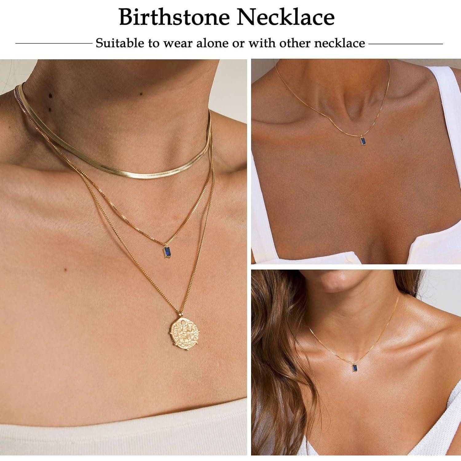 LuxusKollektion Kette mit Anhänger Halskette Damen 14K Vergoldet 925 Silber Gold 09 September – Bild 4 von 5