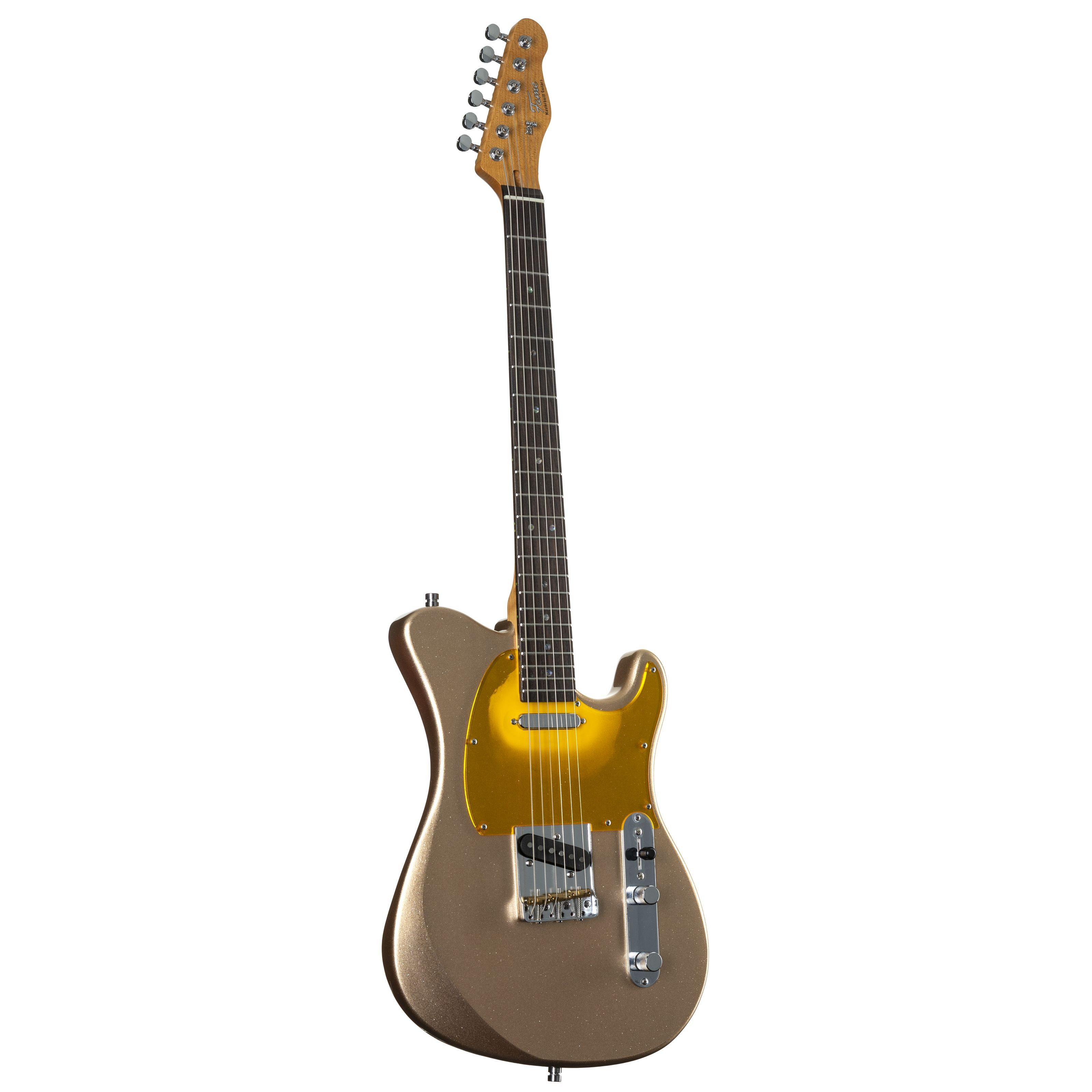 FAME E-Gitarre, E-Gitarren, T-Modelle, Custom TL RW Champagne Metallic - E-Gitarre