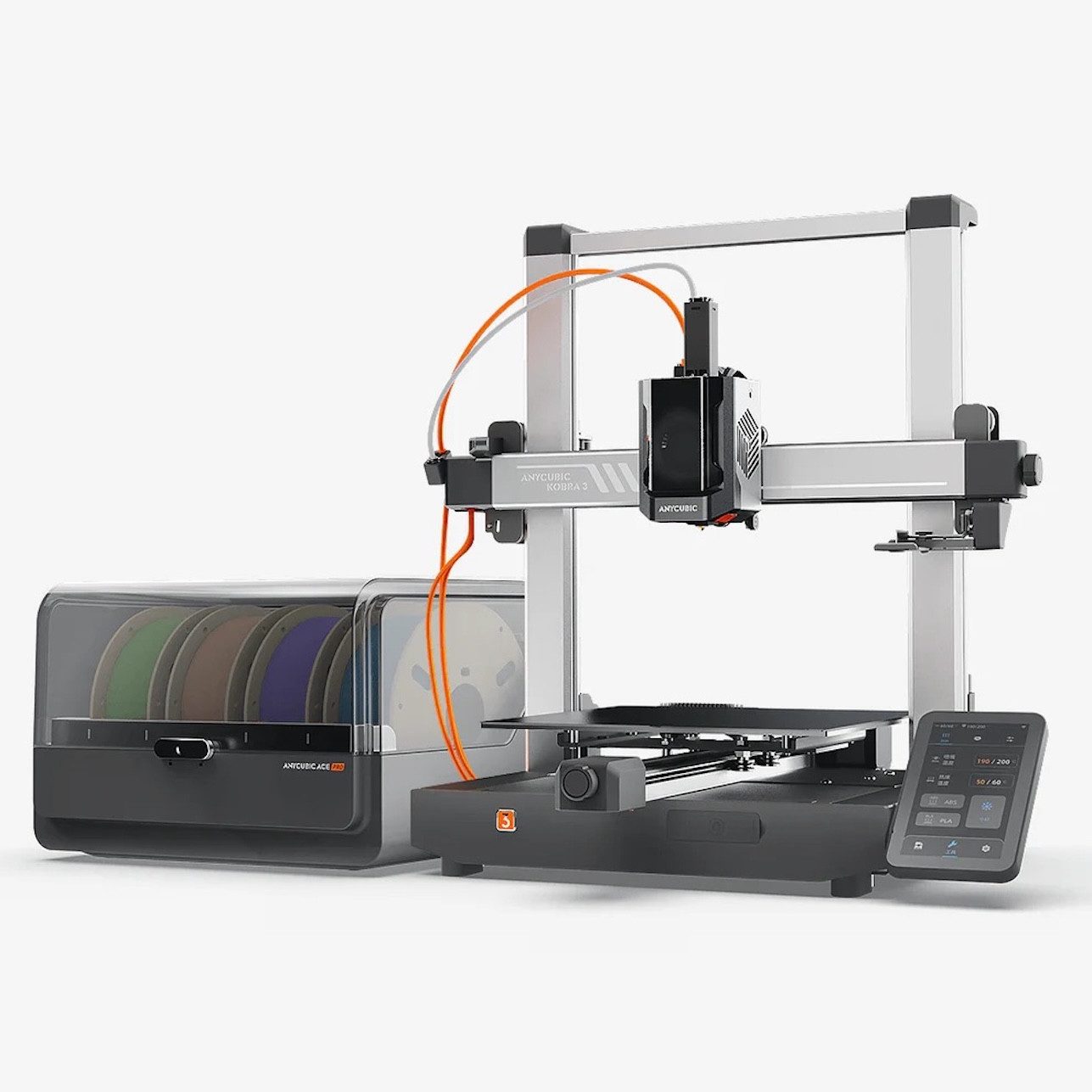 ANYCUBIC 3д принтер Anycubic Kobra 3 Combo 3D Принтеры mehrfarbig, Kompatibel mit allen gängigen Filamenten