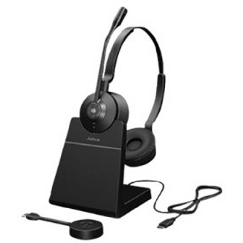 USB-C Lautstärkeregelung) Stand Dockingstation, und Stereo Jabra (inkl. Lade- MS Kopfhörer