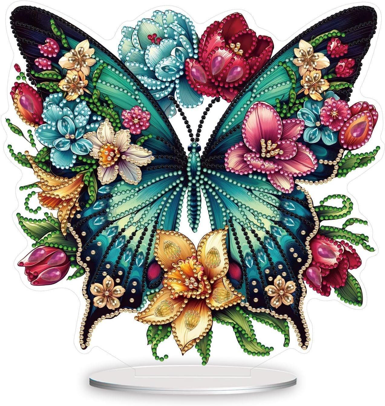 feinlux Malen nach Zahlen Kreativset Gemälde (set, 5d Diamant Malerei Zubehör Set), High quality acrylic+round diamond+irregular diamond