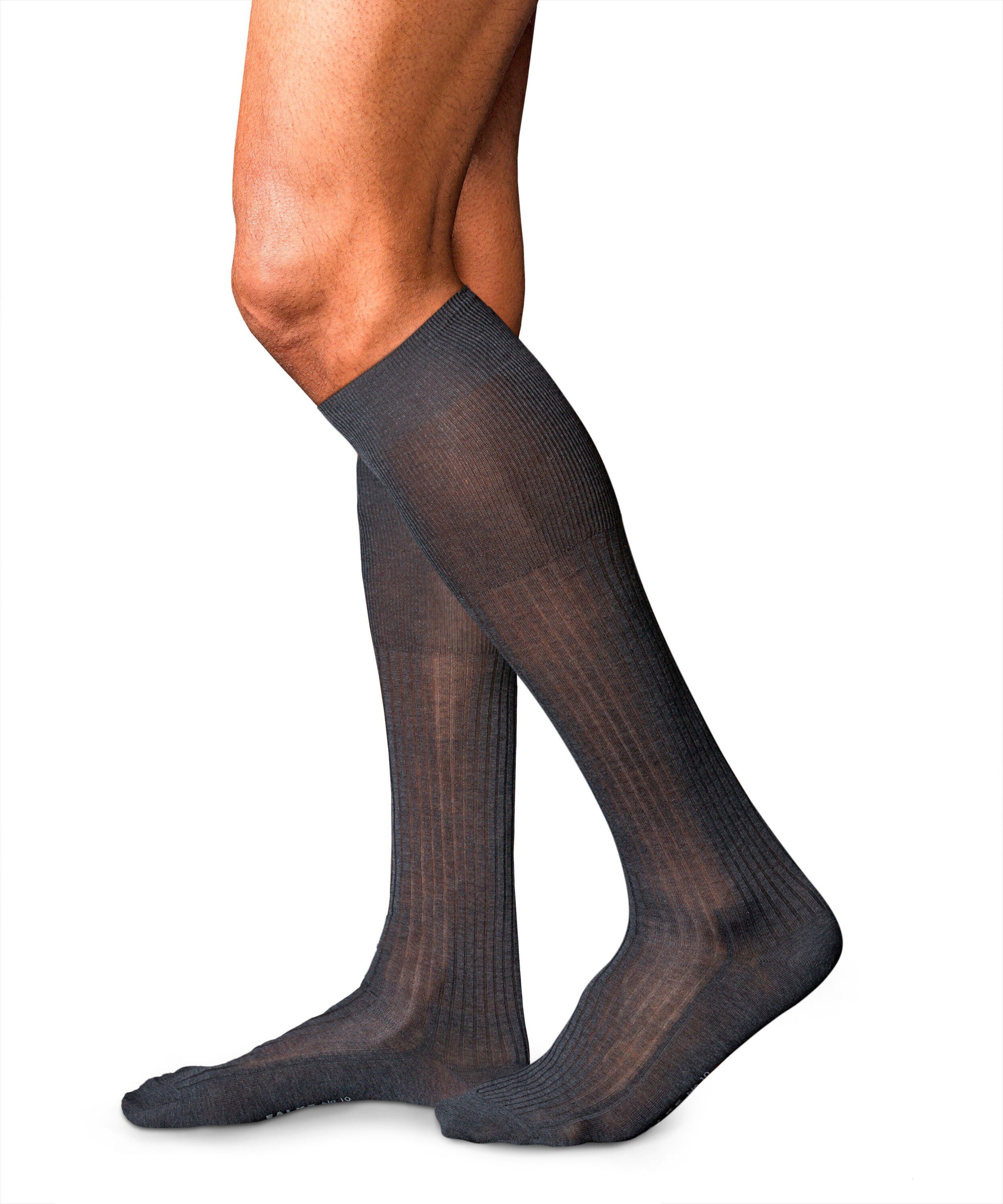 FALKE Kniestrümpfe No. 10 Pure Fil d´Écosse Kniestrümpfe (1-Paar) mit ägyptischer „Karnak“ Baumwolle