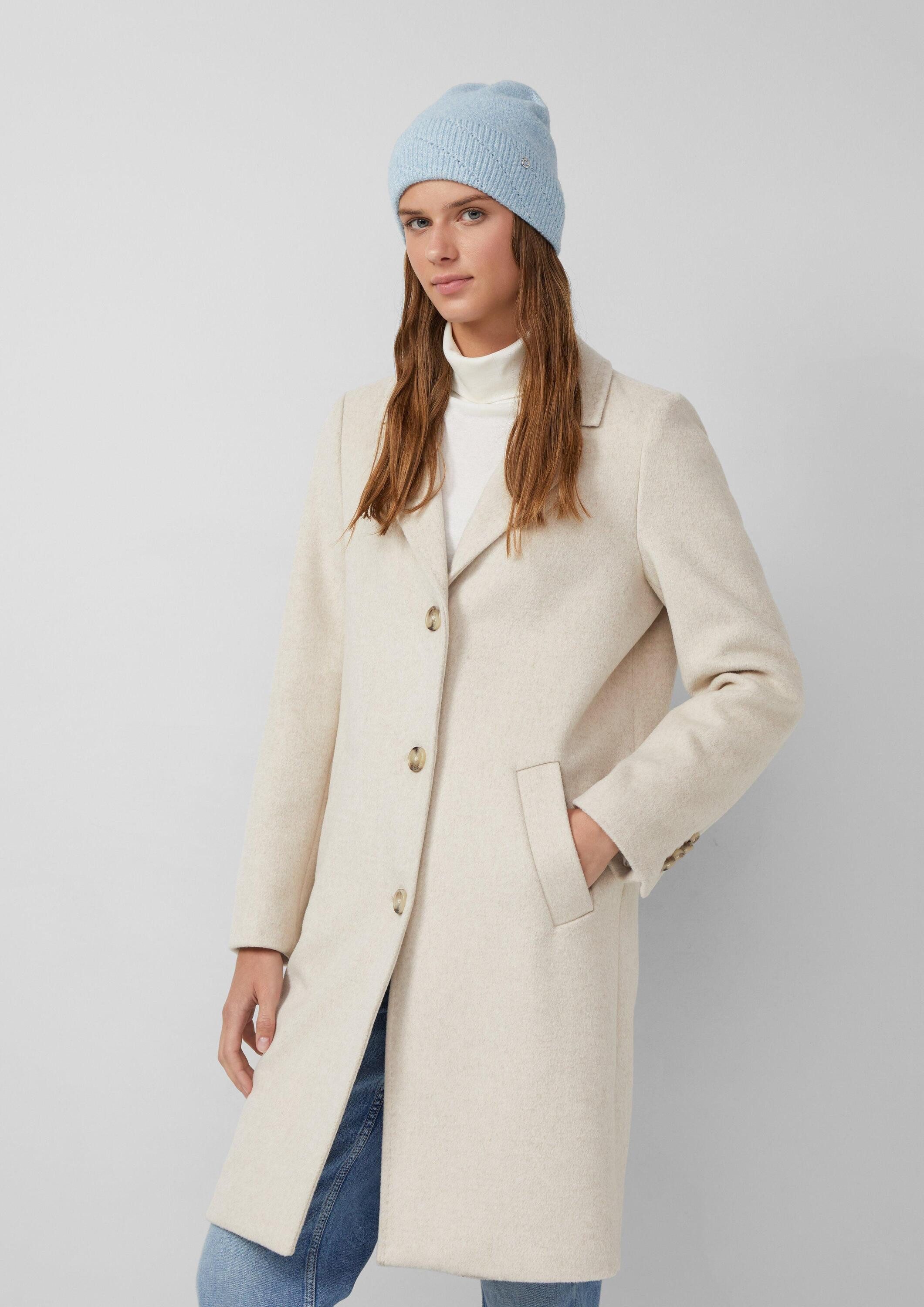 s.Oliver Strickmütze Mütze Feinstrick-Beanie mit dezenter günstig online kaufen