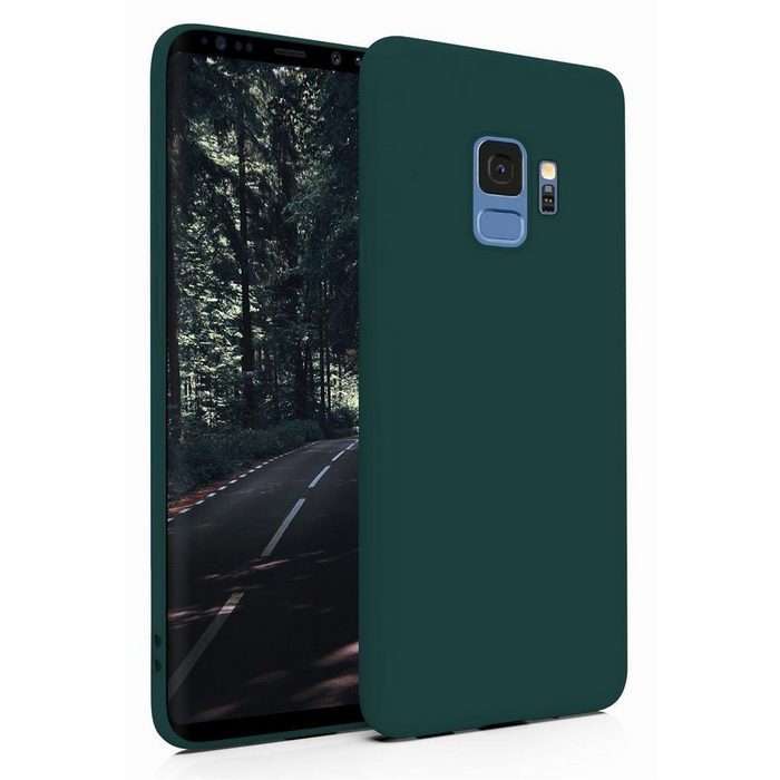 MyGadget Handyhülle Silikon Hülle für Samsung Galaxy S9 - robuste Schutzhülle TPU Case Slim Silikonhülle - Back Cover Ultra Kratzfest Handyhülle - Matt Olivgrün