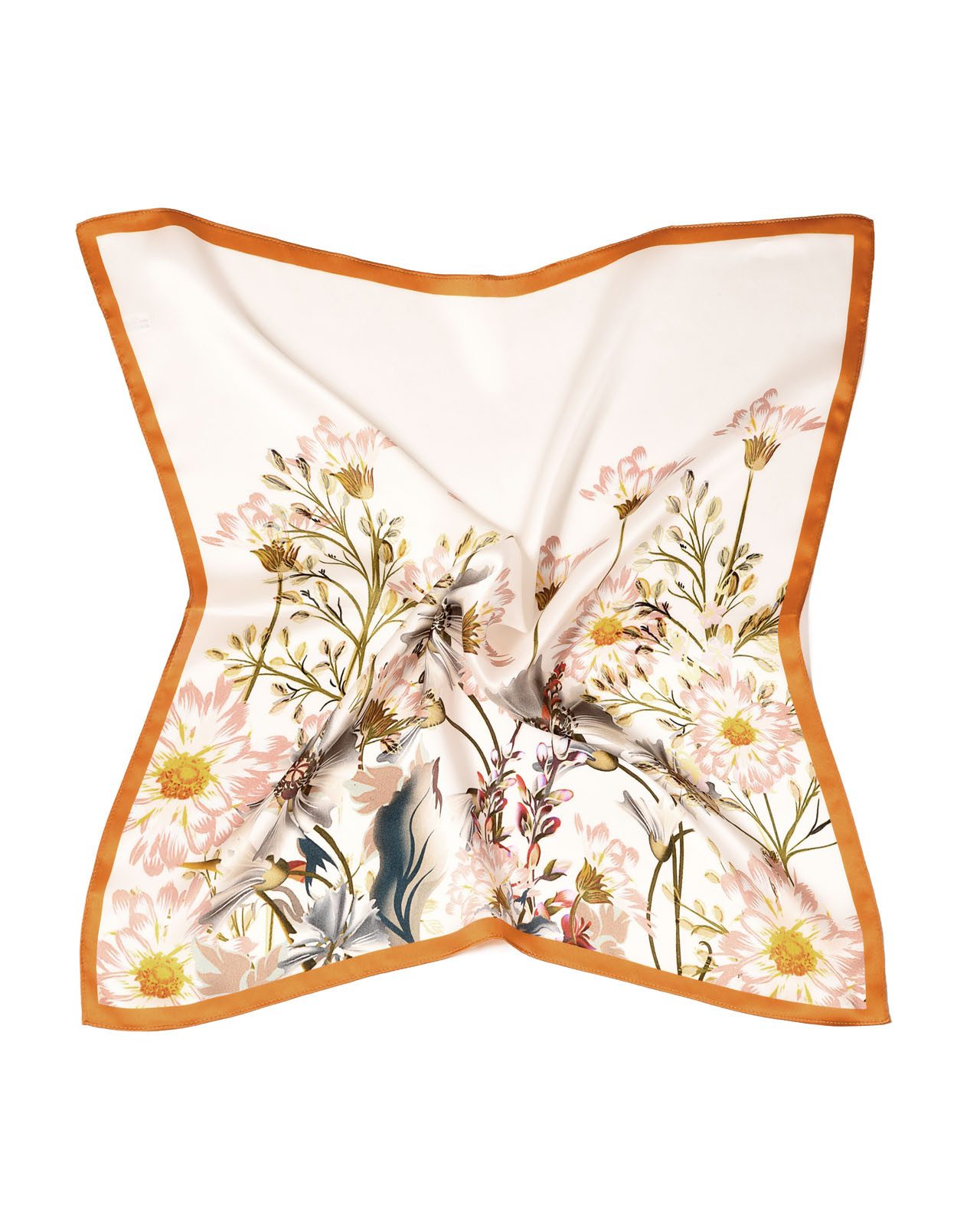 MayTree Seidentuch quadratisch Sommerblüte Margeriten 53x53cm günstig online kaufen