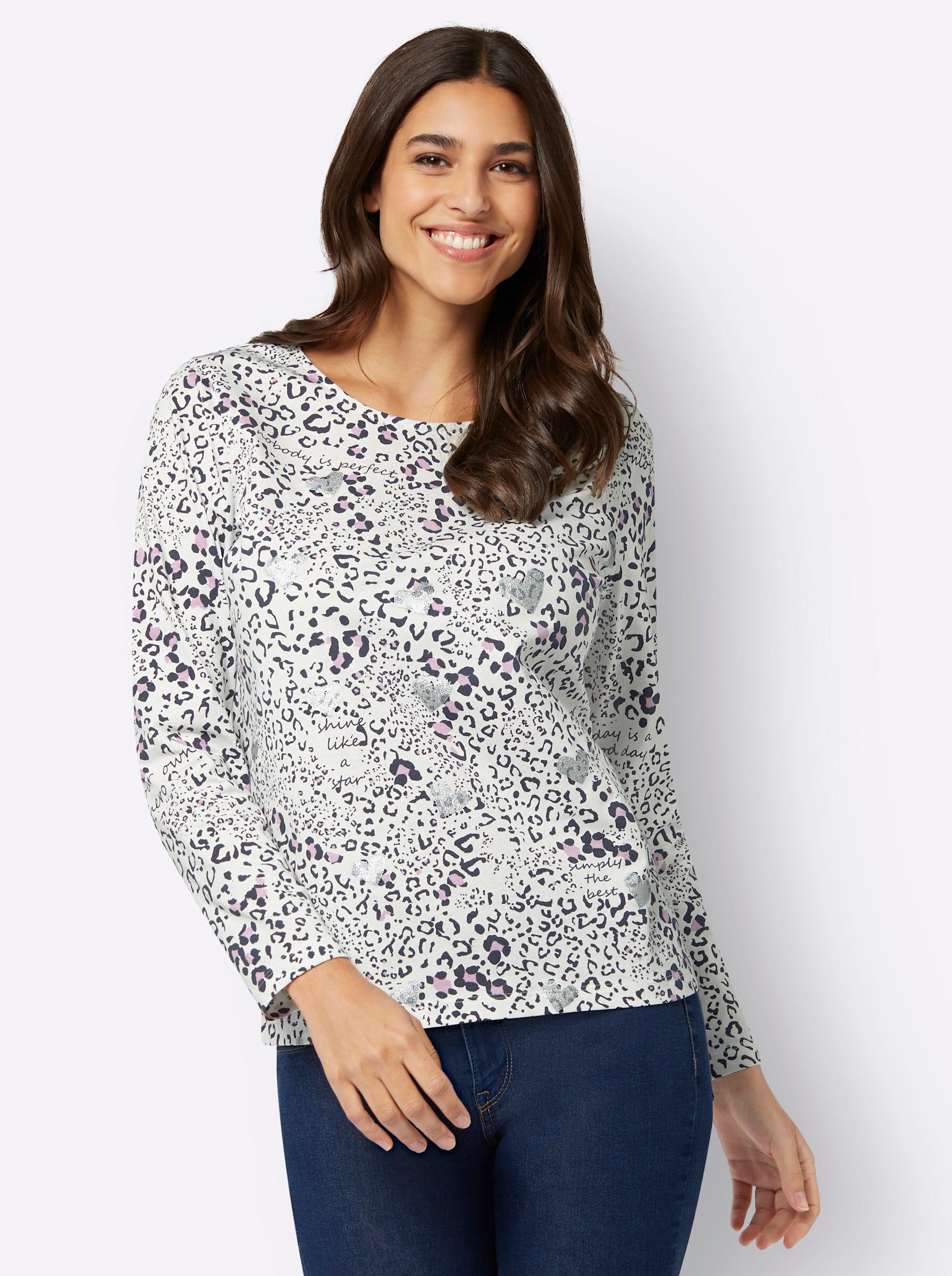 Sieh an! T-Shirt Langarmshirt . günstig online kaufen