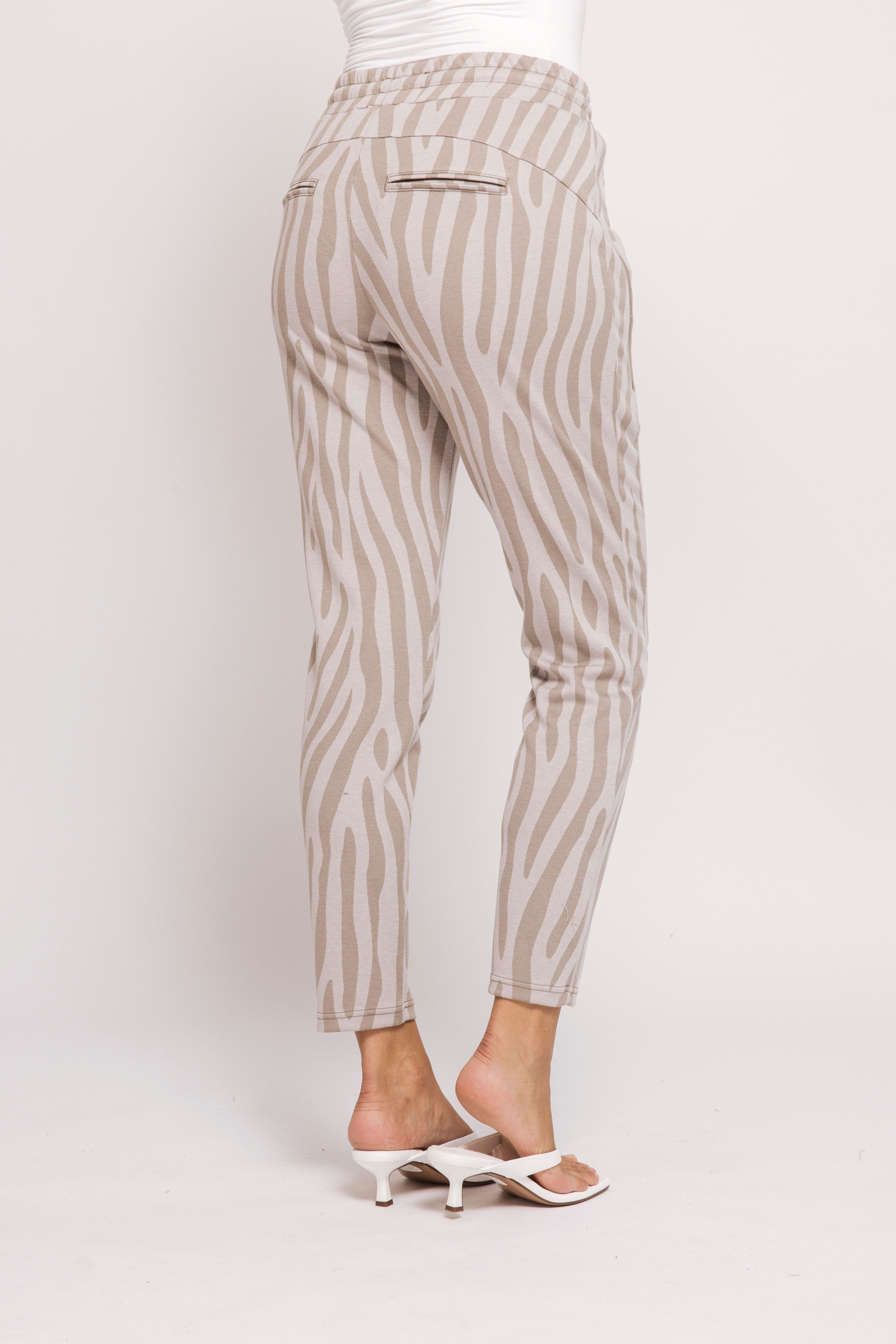 Zhrill 7/8-Hose CHIARA CASUAL Slim Fit, Zebra-Muster