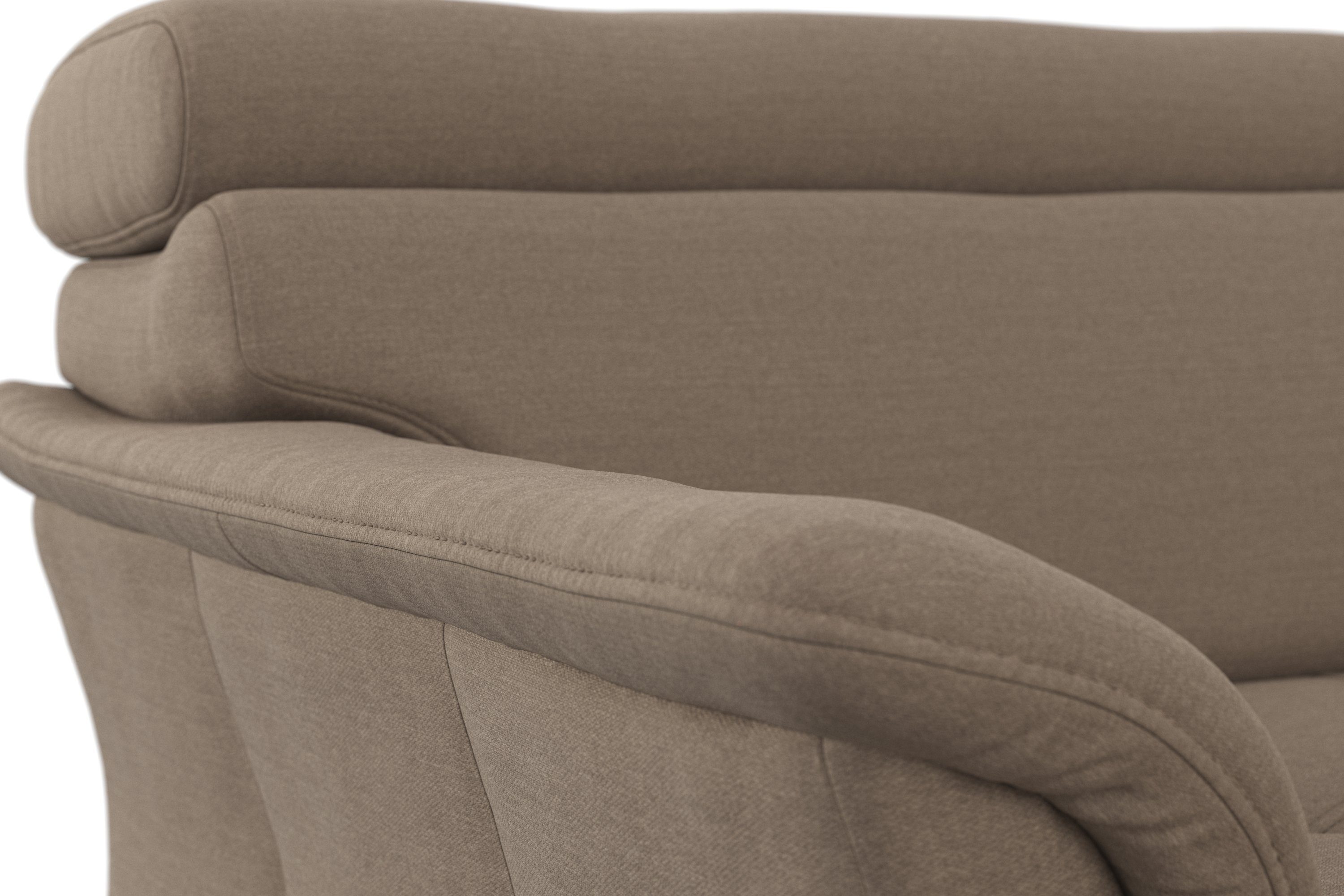 Bettfunktion, Wohnlandschaft inklusive Bettkasten wahlweise Marano, mit Kopfteilverstellung, sit&more