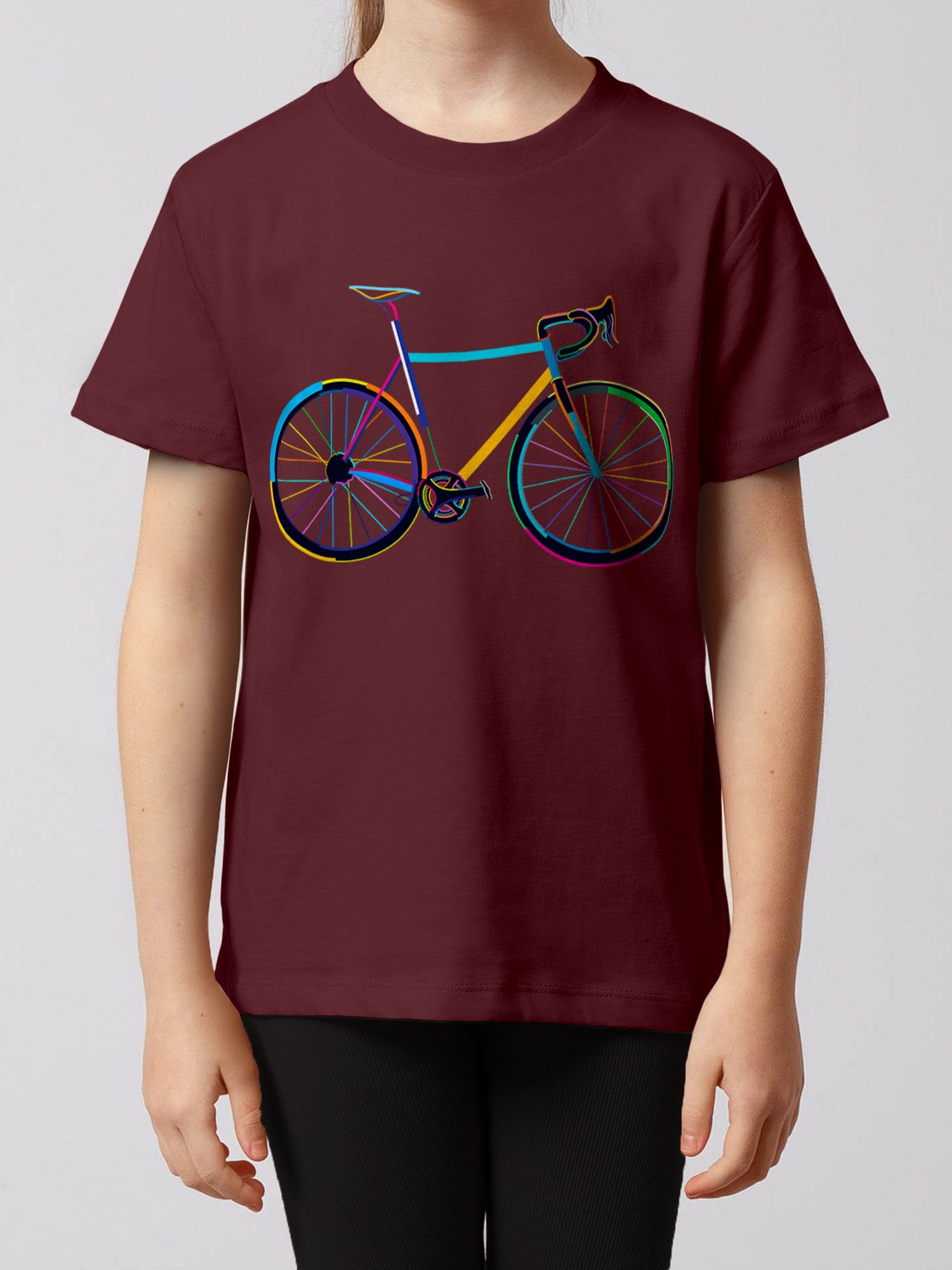 wat? Apparel T-Shirt Fahrrad by night