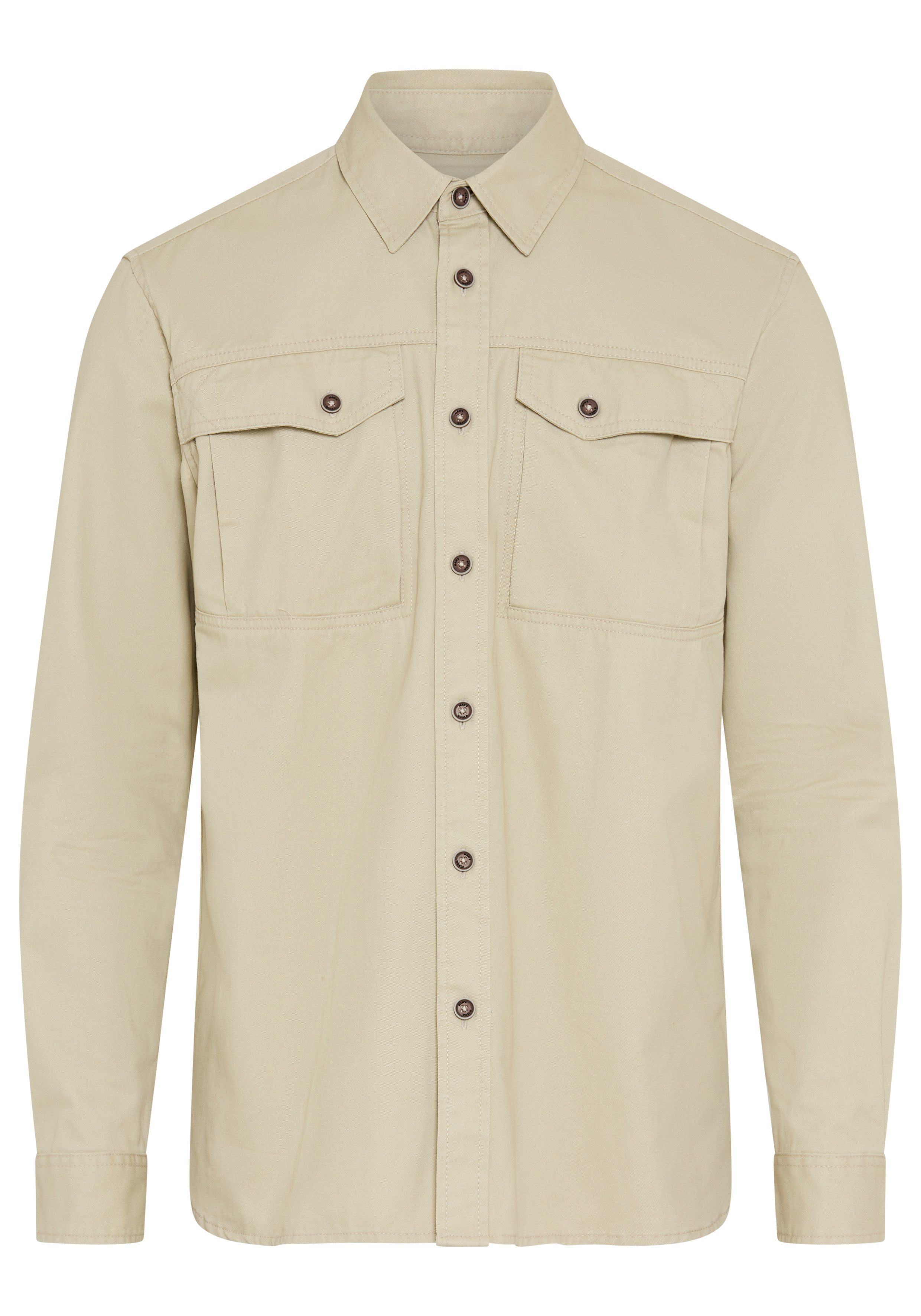 Man's World Langarmhemd Markante Details mit modernem Charakter Robuste Baumwollqualität, authentischer und vielseitiger Look. – Bild 5 von 5