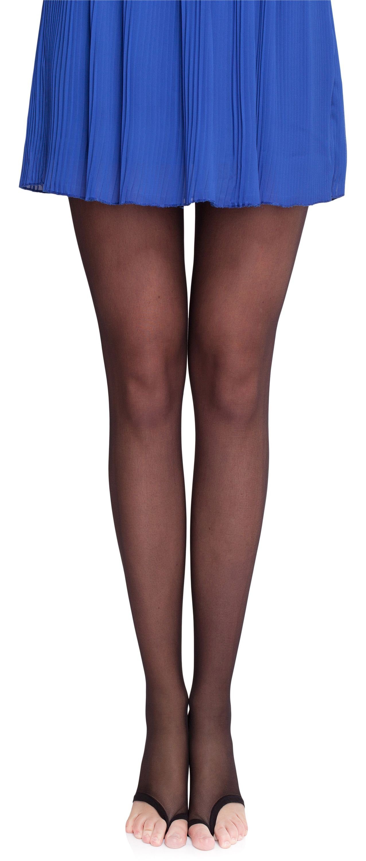 Merry Style Strumpfhose Damen transparent zehenlose Strumpfhose Lycra MS 336 10 DEN 10 DEN (1 St)