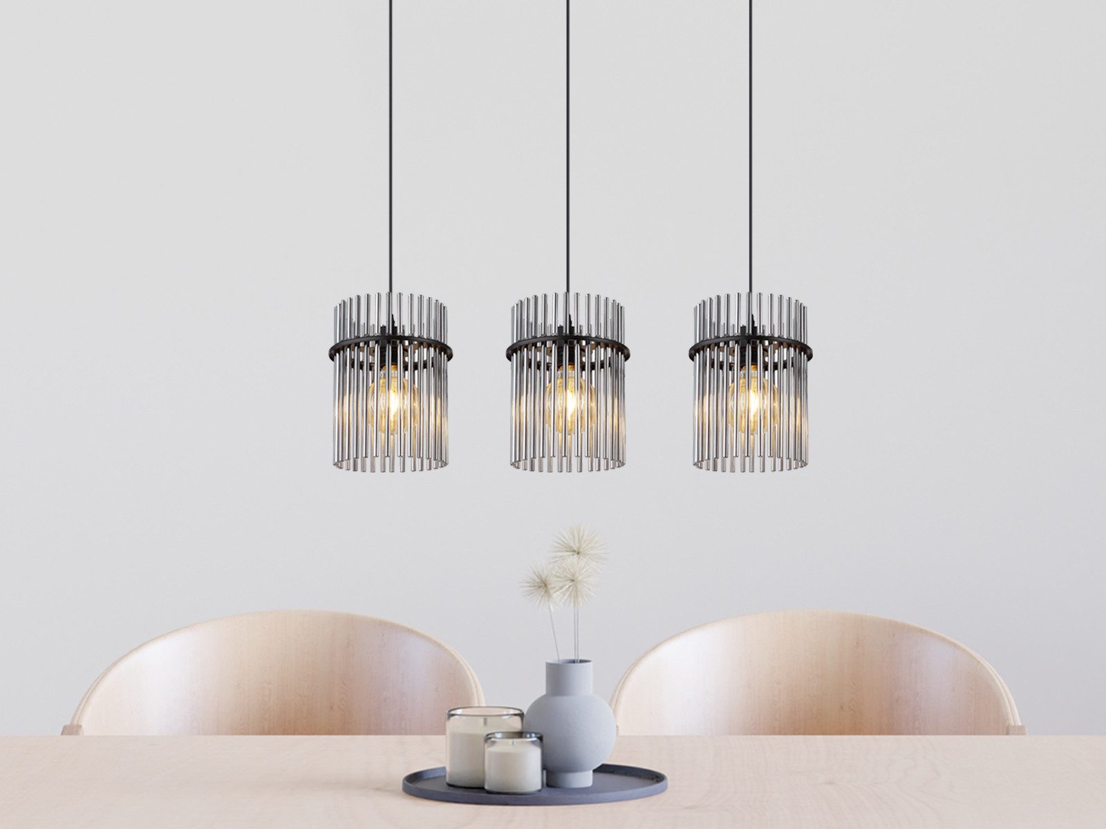 GLOBO LIGHTING LED Pendelleuchte, Dimmfunktion, LED wechselbar, warmweiß, A günstig online kaufen