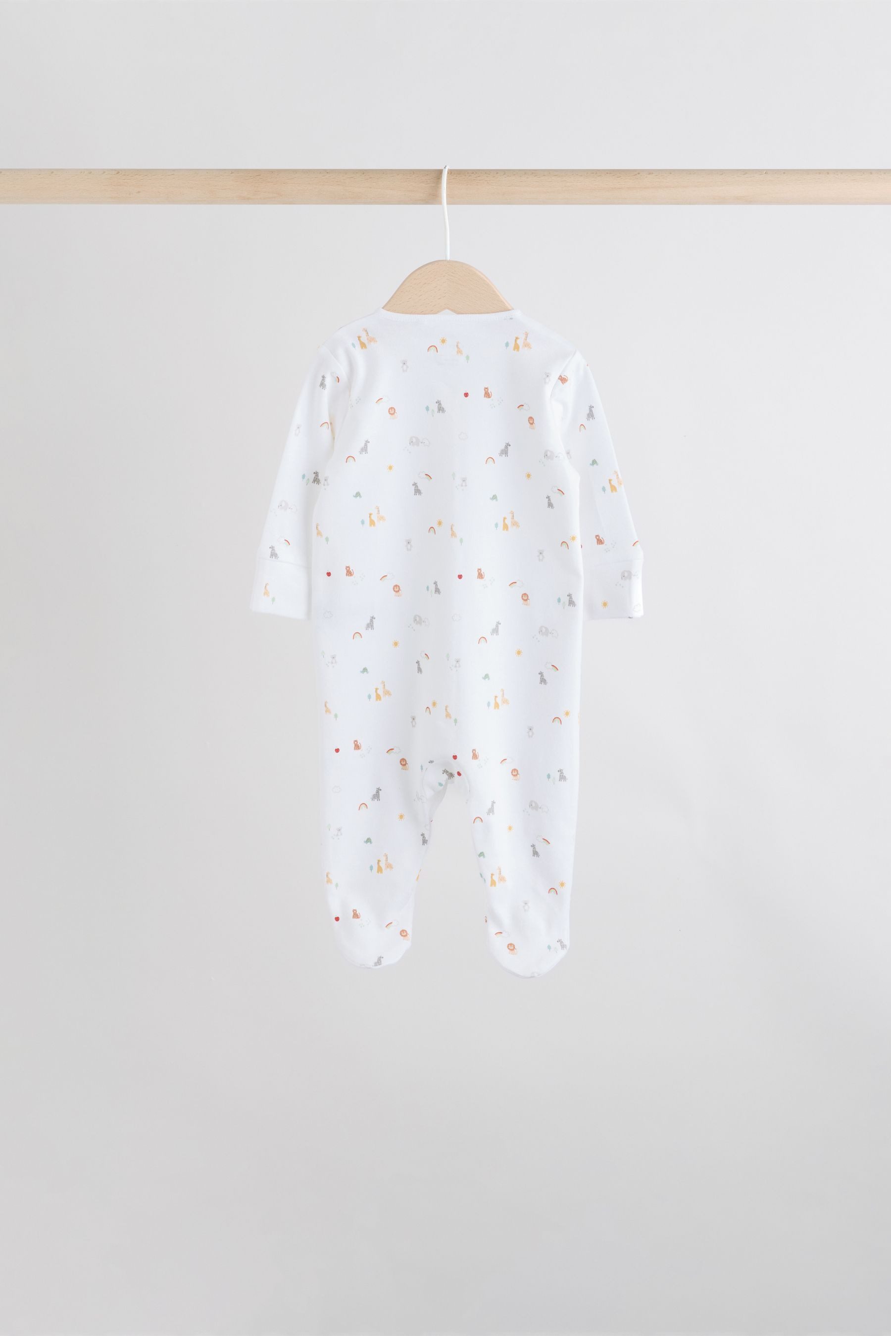 Next Schlafoverall 4er-Pack Babystrampler mit Druckknöpfen, 7er-Pack (7-tlg)