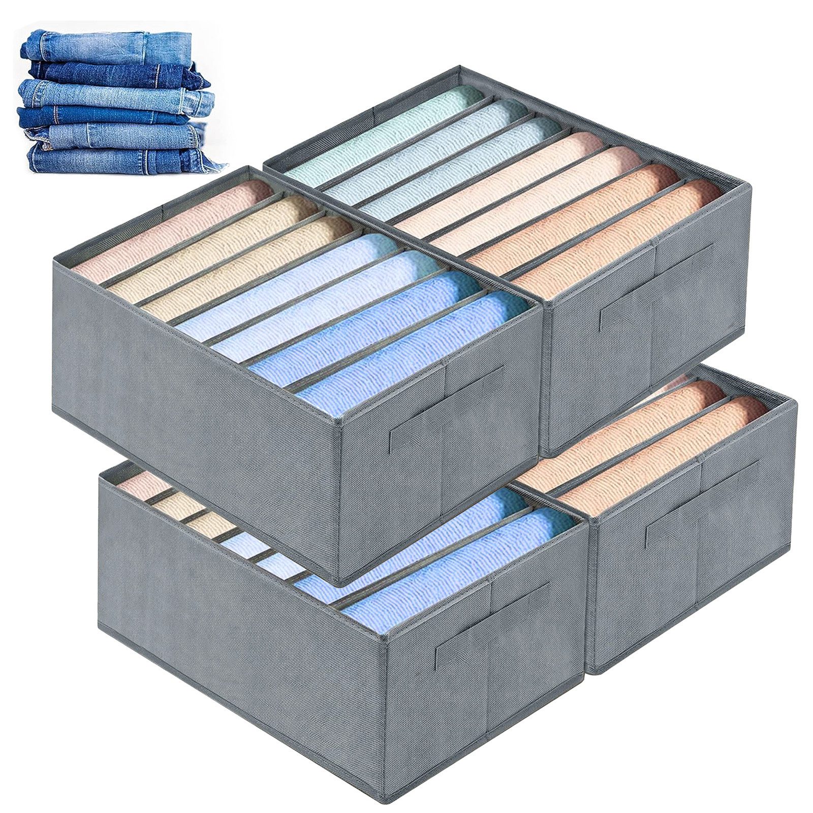 CALIYO Aufbewahrungsbox 2-Tlg Kleiderschrank Organizer Aufbewahrungsbox Sch günstig online kaufen