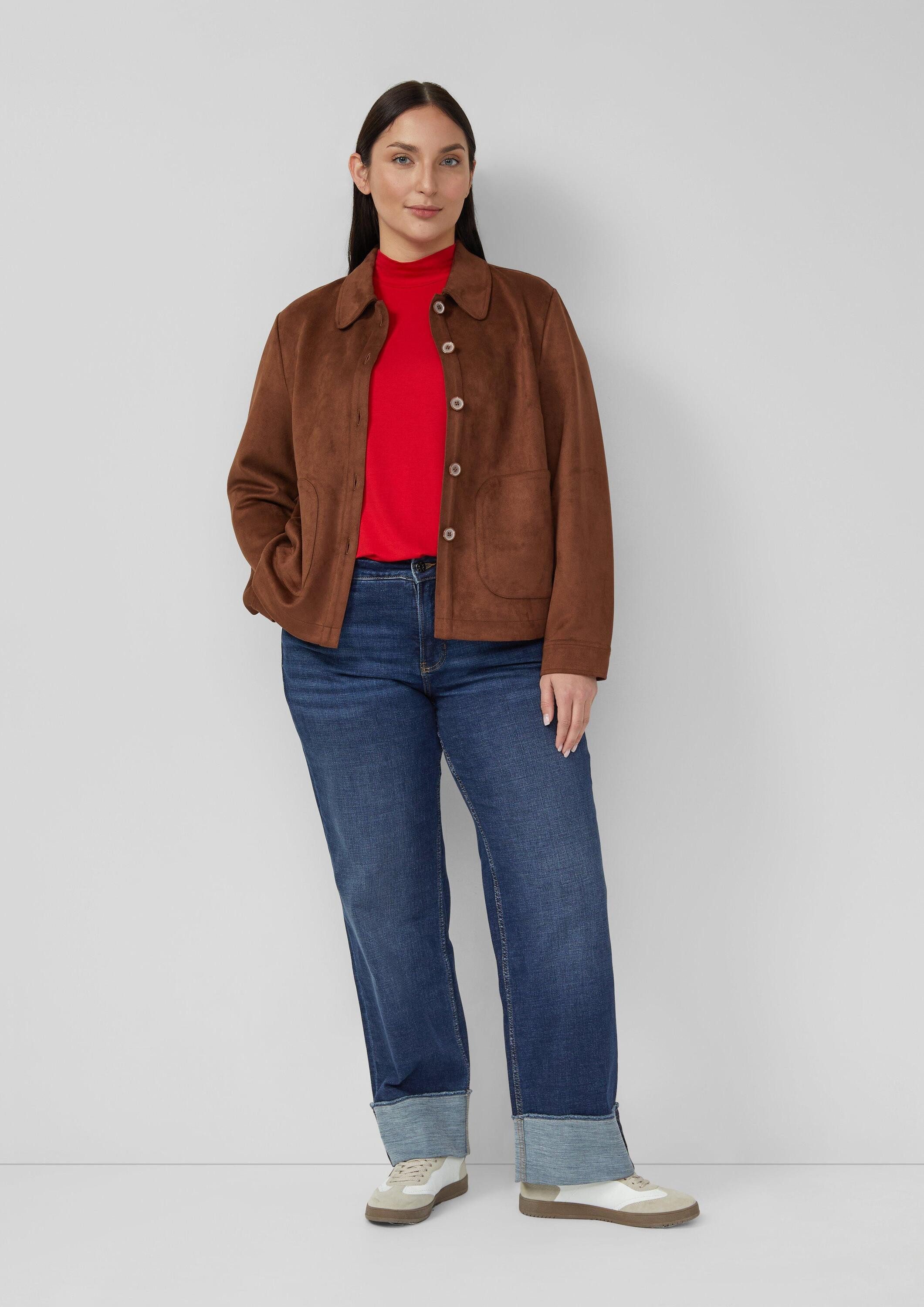 s.Oliver Regular-fit-Jeans Jeans-Hose Jeans / Straight Fit / Mid Rise / Straight Leg / Aufschlag