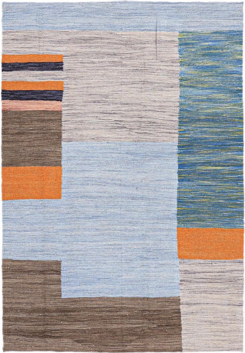 Orientteppich Kelim Afghan Design 122x177 Handgewebter Orientteppich, Nain Trading, rechteckig, Höhe: 3 mm