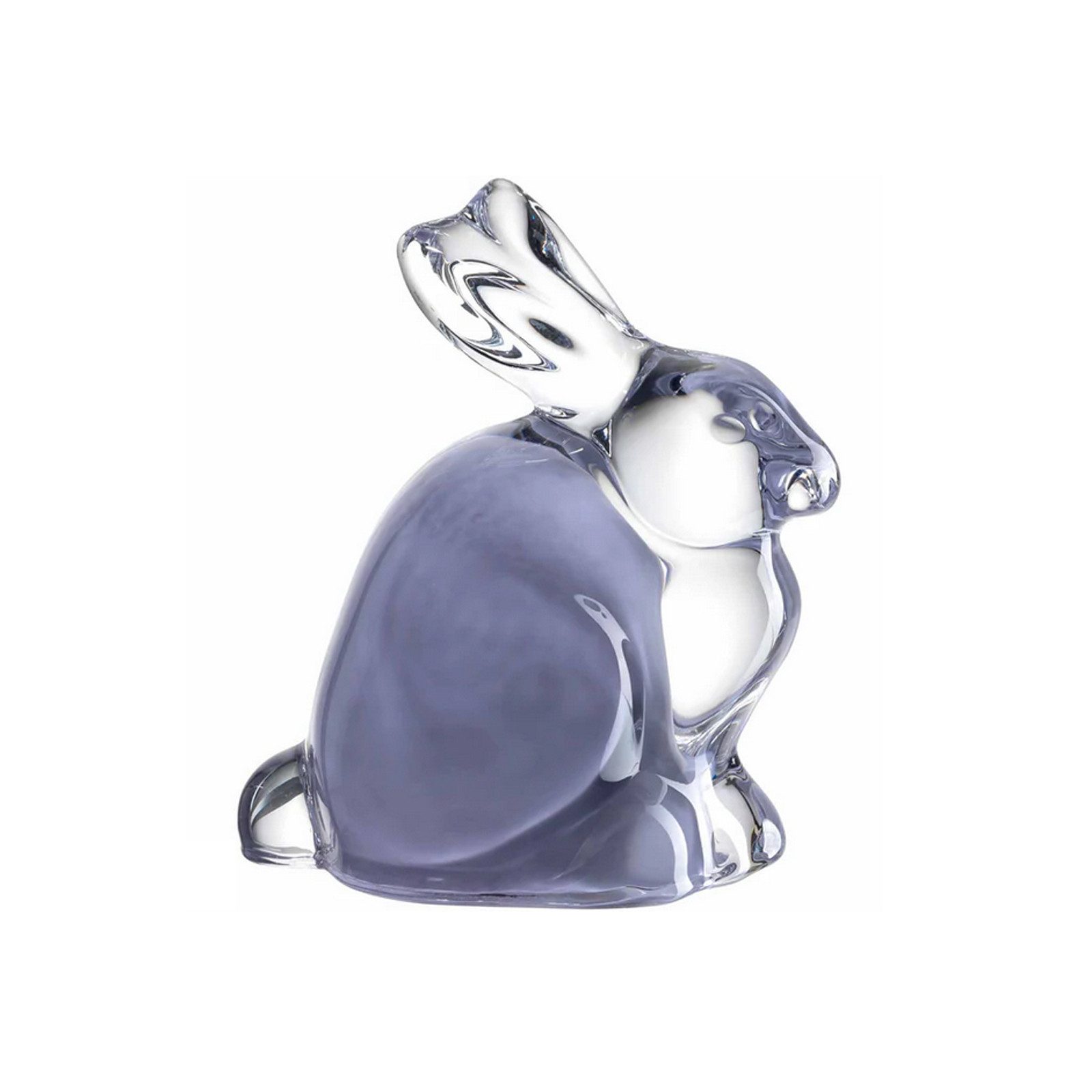 LEONARDO Dekofigur Glashase 7 cm Flieder Vivace (Stück, 1 St., 1 Glashase), Osterhase Osterdekoration Frühling