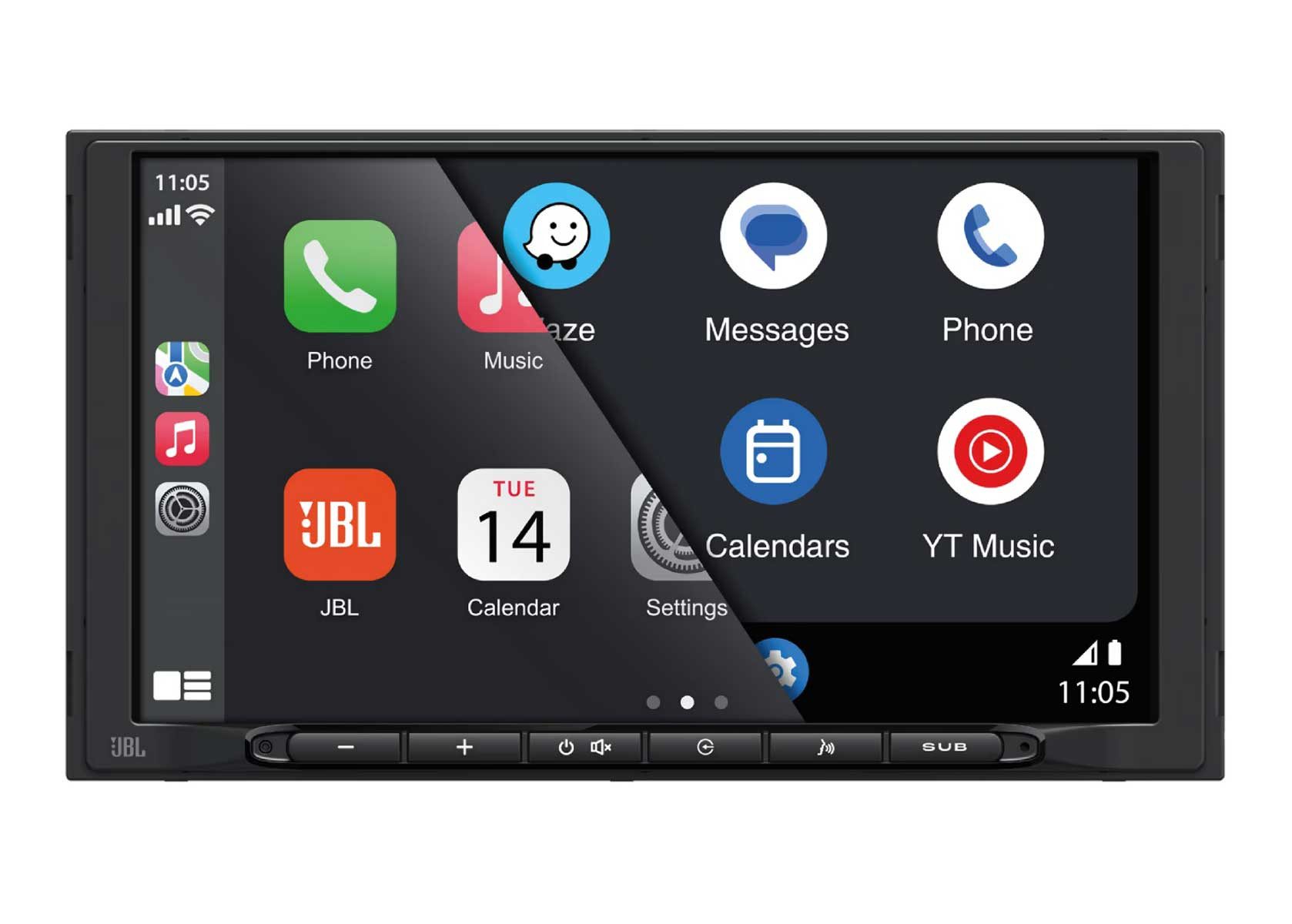 JBL Legend 700 7 " Touchscreen Multimedia Receiver 2-DIN Autoradio (Freisprecheinrichtung)