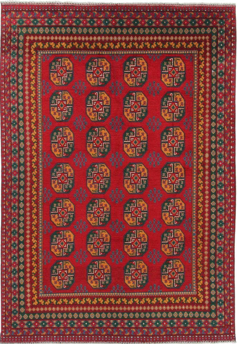 Orientteppich Afghan Akhche 249x358 Handgeknüpfter Orientteppich, Nain Trading, rechteckig, Höhe: 6 mm