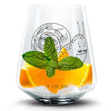Mr. & Mrs. Panda Cocktailglas Schnecke Sir - Transparent - Geschenk, lustige Sprüche, Gute Laune, L, Premium Glas, Personalisierbar