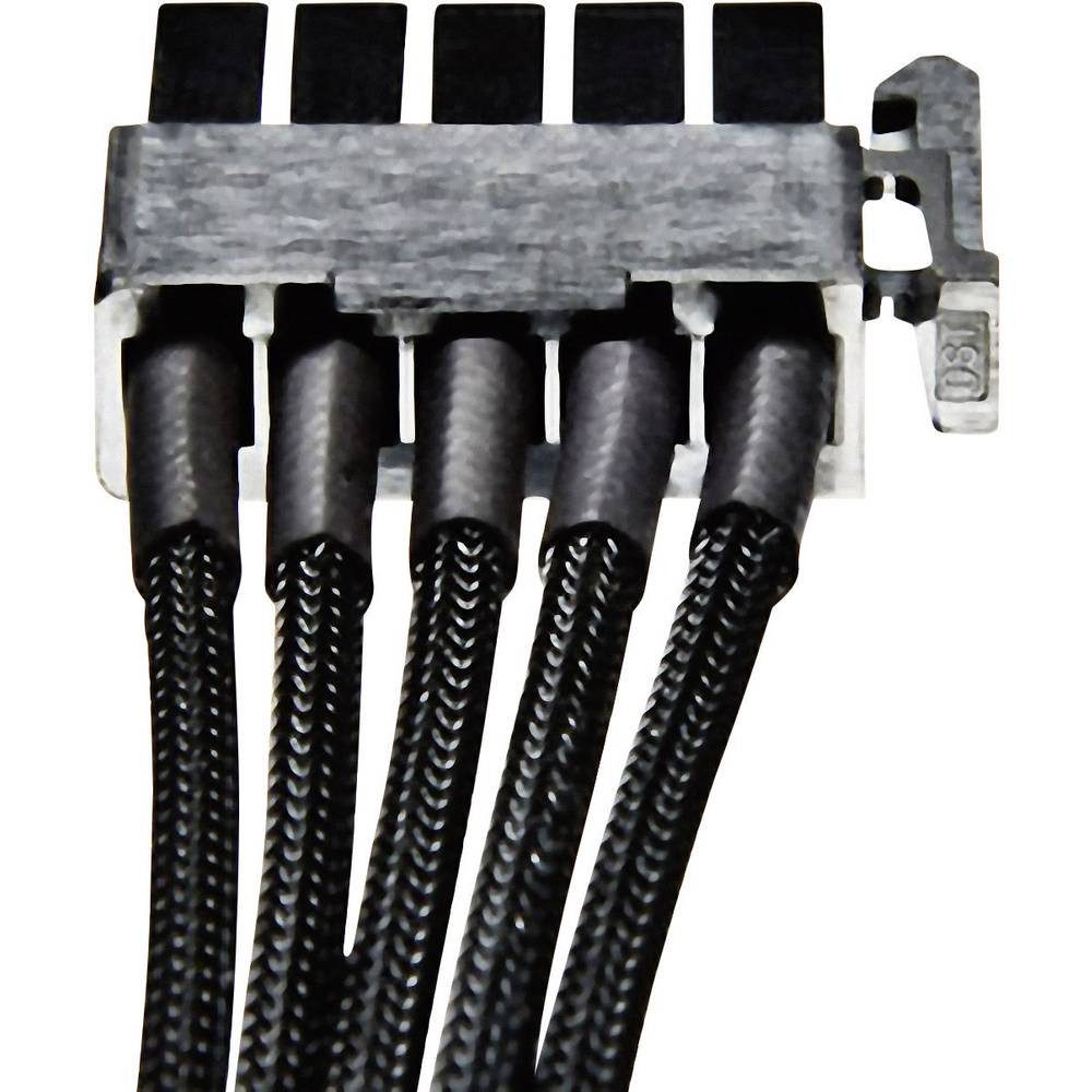BeQuiet Strom Anschlusskabel 0.6 m CS-6610 Computer-Kabel, gesleeved