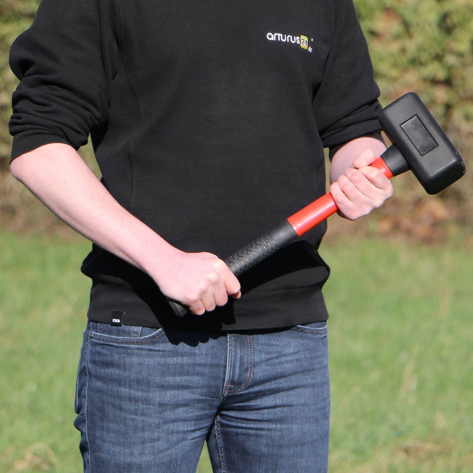 Yato Holzhammer Schonhammer Fäustel Rückschlagfrei 2,4 kg 495 mm Fiberglas YT-46270