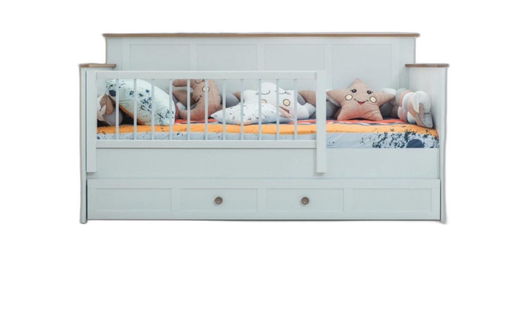Xlmoebel Kinderbett Babybett aus Holz in Weiß, modern und elegant gestaltet (1-tlg., Kinderbett), Hergestellt in Europa
