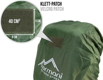 normani Rucksack-Regenschutz Rucksack-Regenüberzug für 20-35 Liter, Rucksackcover mit Patch wasserdichte Rucksackhülle Regenschutz für Rucksäcke mit Reflektorlogo