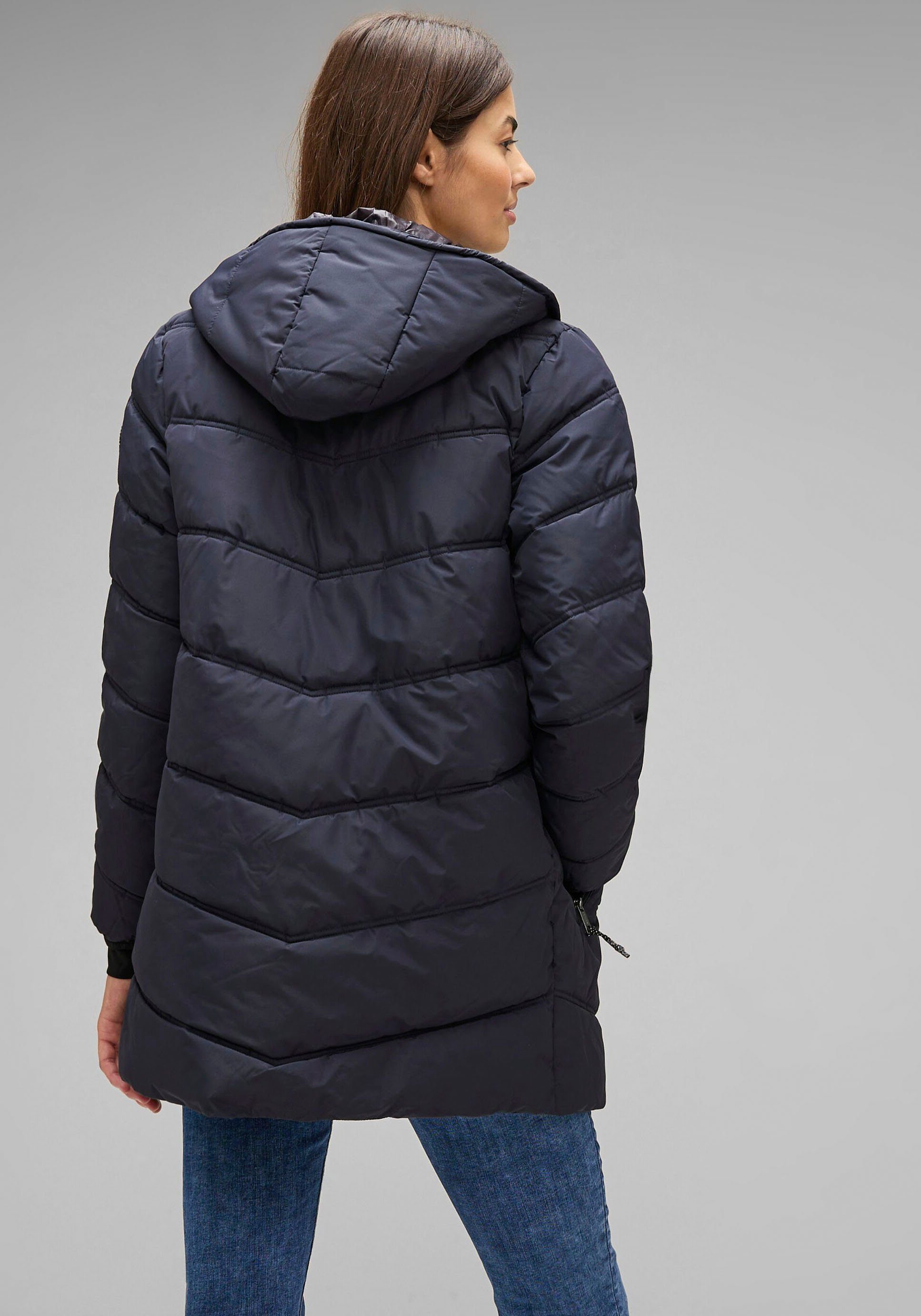 Teflon-Beschichtung ONE Steppjacke mit wasserabweisender STREET blue gravity