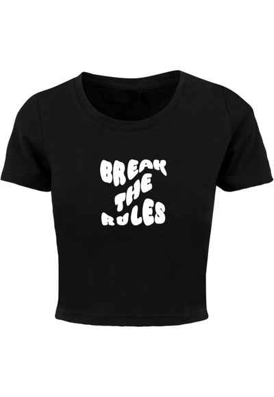 Merchcode T-Shirt Merchcode Damen Ladies Break The Rules Cropped Tee (1-tlg)