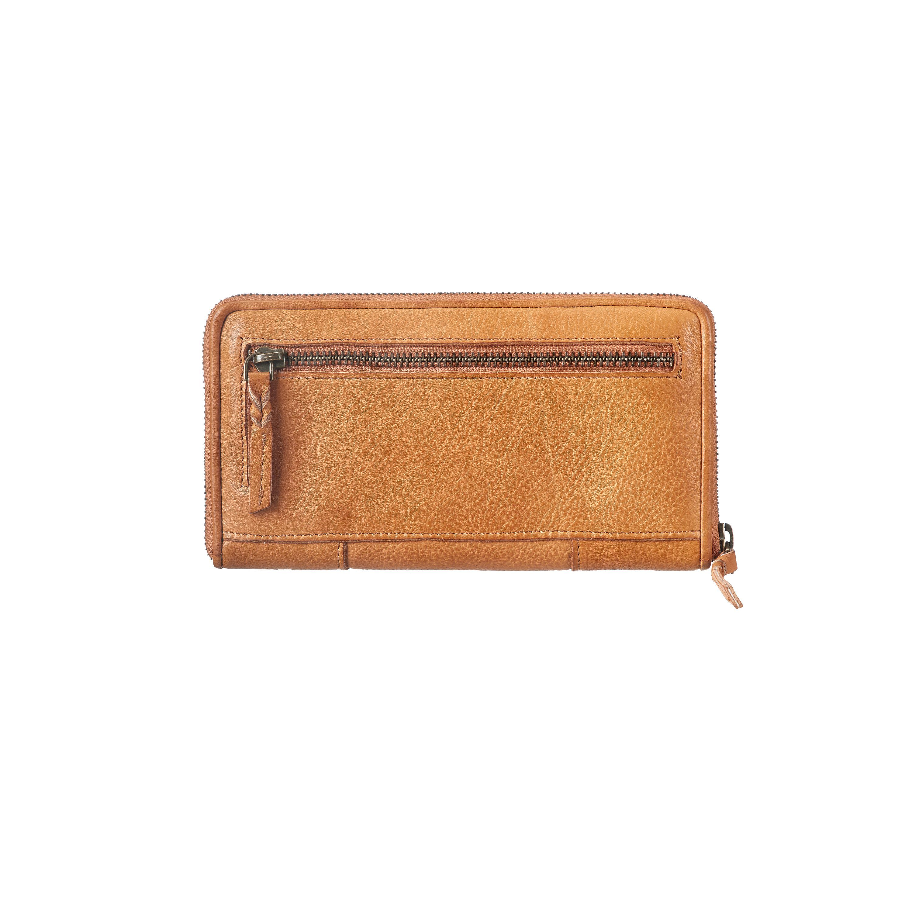 Hunt & tan Geldbörse zip Bull light wallet