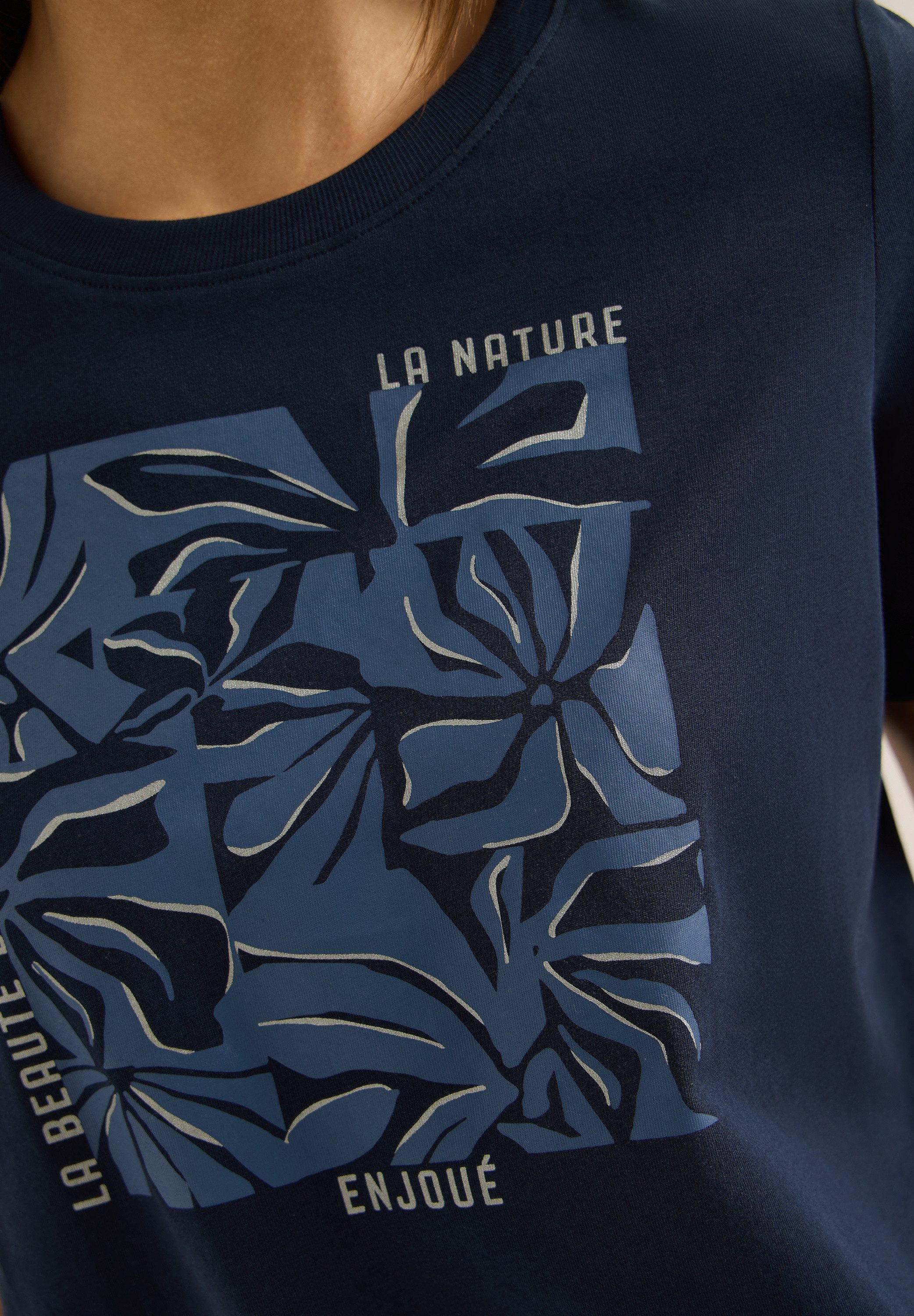 CECIL Kurzarmshirt Sommershirt mit Frontprint günstig online kaufen