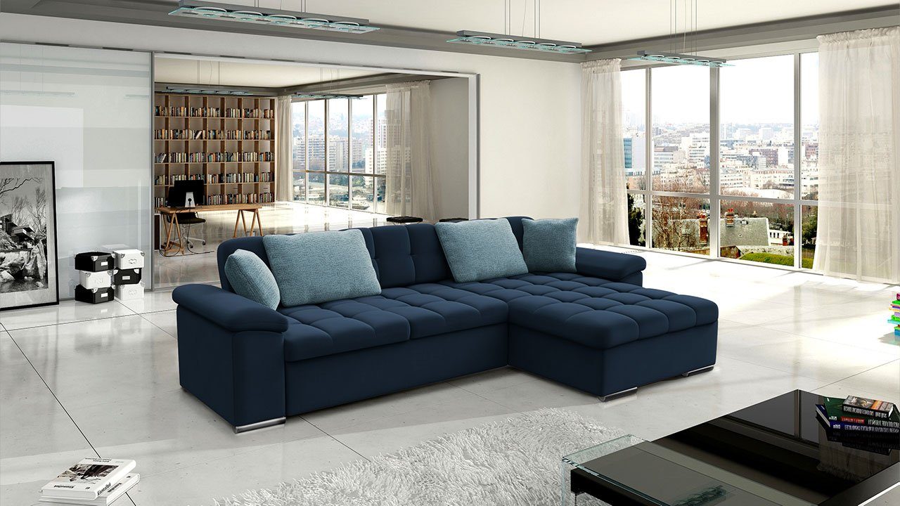 MIRJAN24 Ecksofa Diana Premium, mit Bettkasten und Schlaffunktion, Polsterecke Sofa, Farbauswahl Couchgarnitur