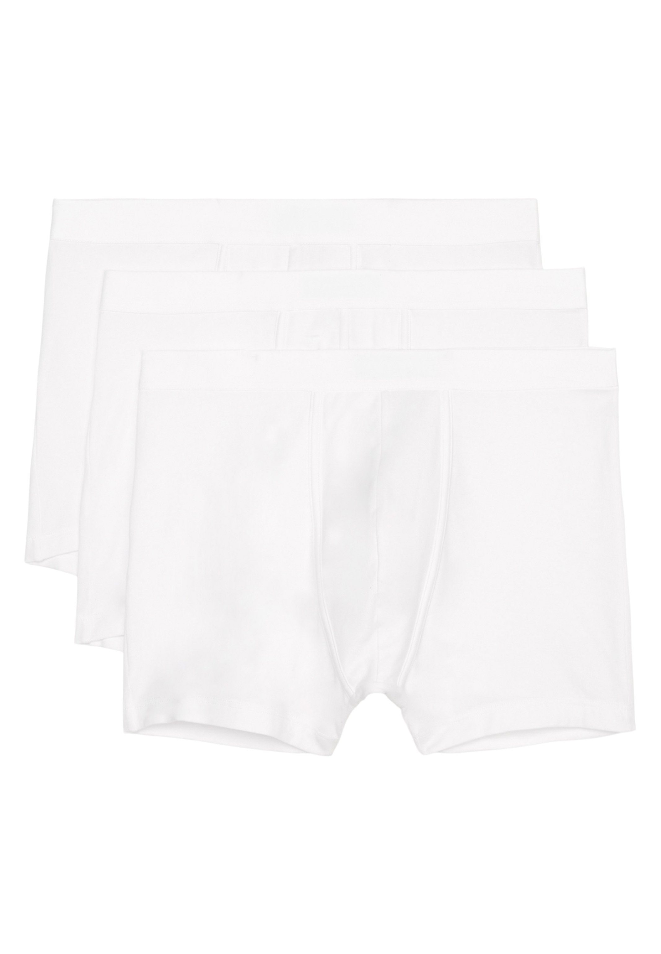Marc O'Polo Retro Boxer 3er Ohne - Organic - Long - 3-St) Baumwolle Short Pack Eingriff Cotton (Spar-Set, Weiß Pant Essentials 