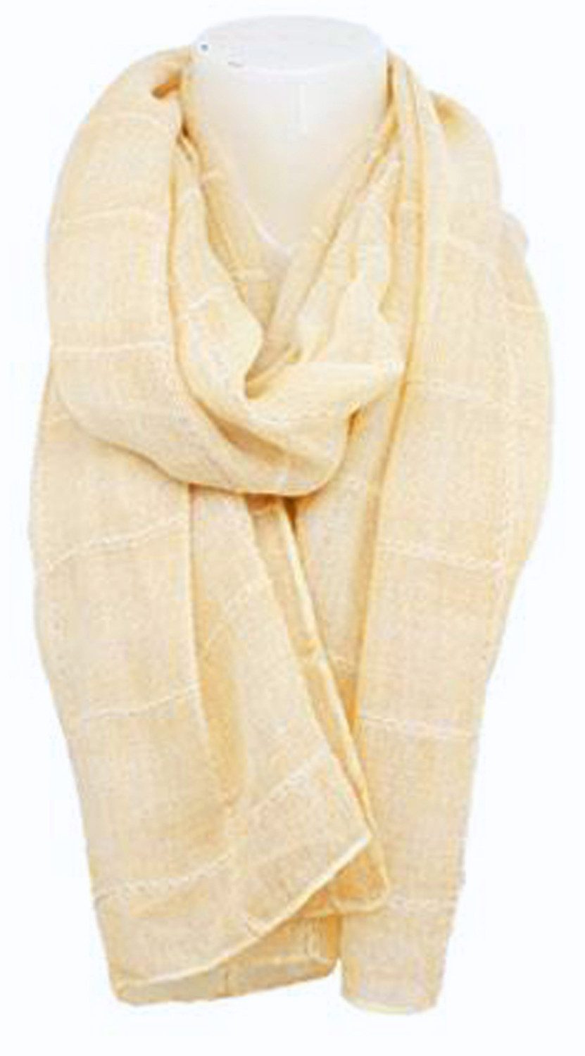 chic4home Schal Dreamy Flair, (1-St. 1-teilig), sommerlicher Damen Schal Batik-Look mit glitzernden Streifen