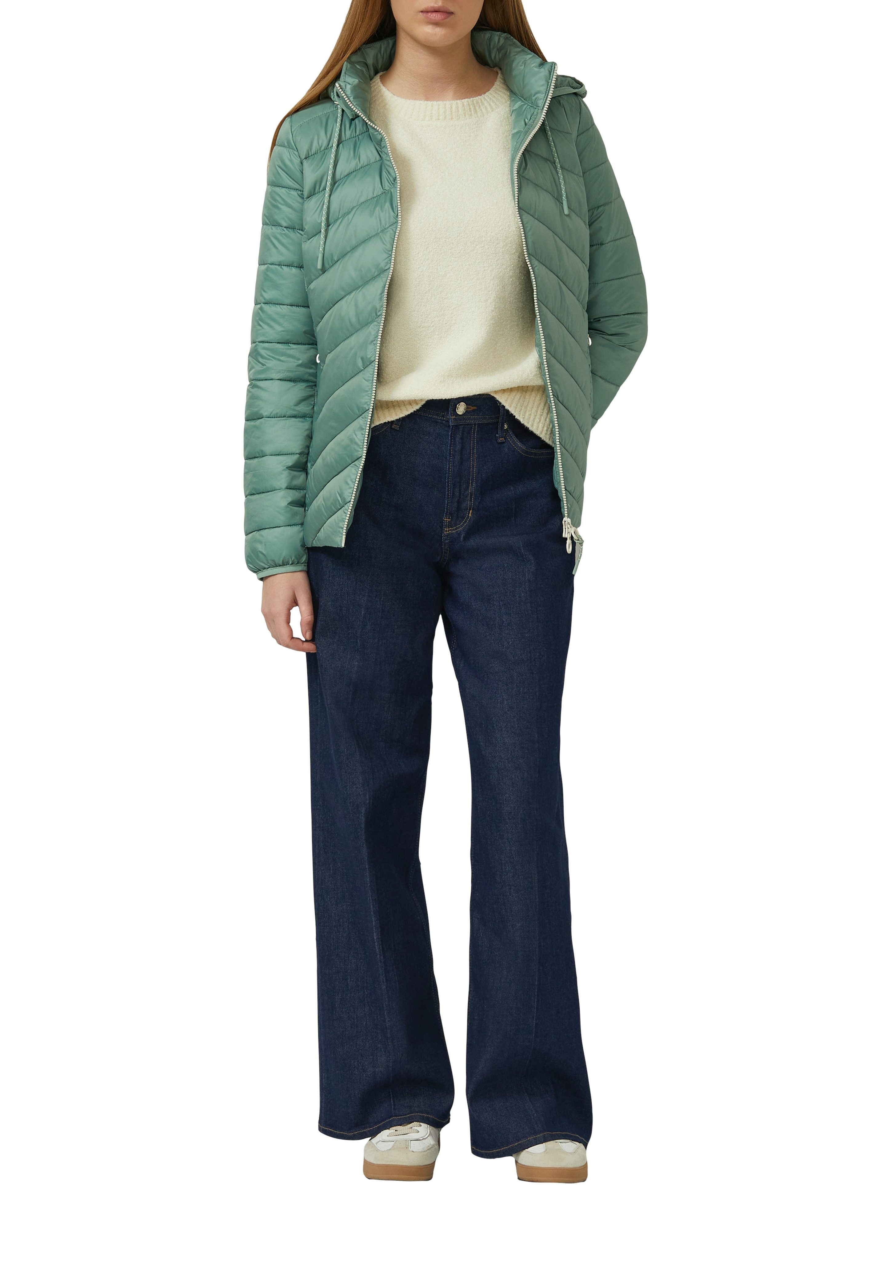 s.Oliver Steppjacke mit Kapuze und Kordelzug günstig online kaufen