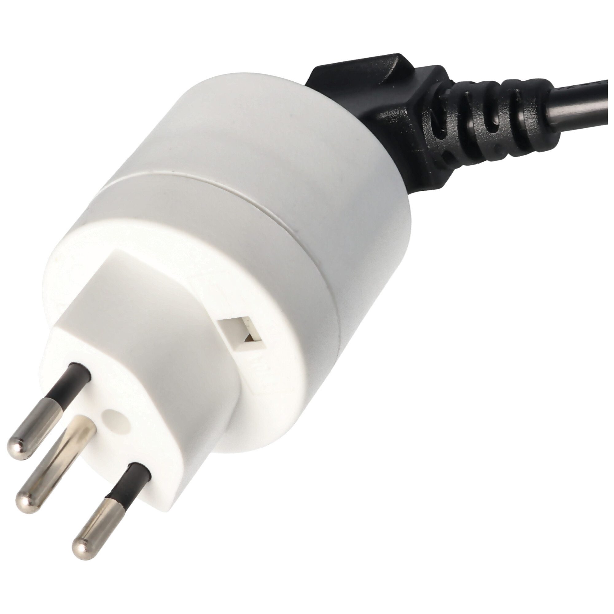 AccuCell Schweiz-Adapter weiss von Schukokupplung auf schweizer Stecker 230 Vo Akku-Ladestation – Bild 4 von 5
