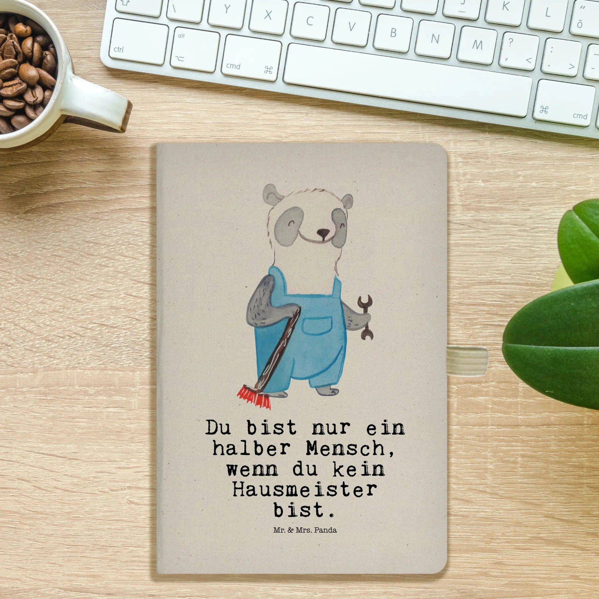 Thumbnail - Mr. & Mrs. Panda Notizbuch Hausmeister Herz - Transparent - Geschenk, Jubiläum, Abschied, A5 Hef Mr. & Mrs. Panda, Hochw...