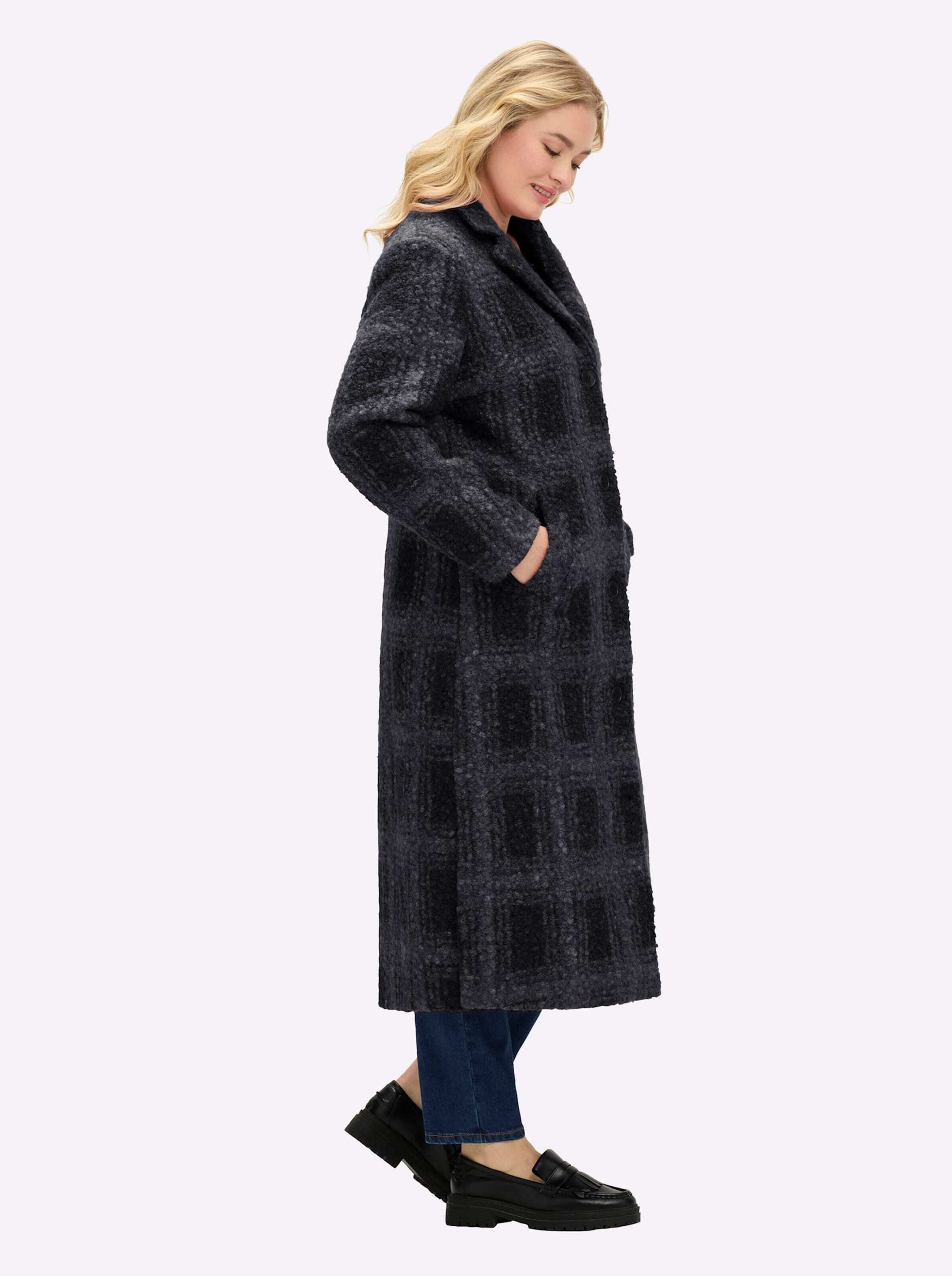 Sheego Langmantel Karo-Mantel