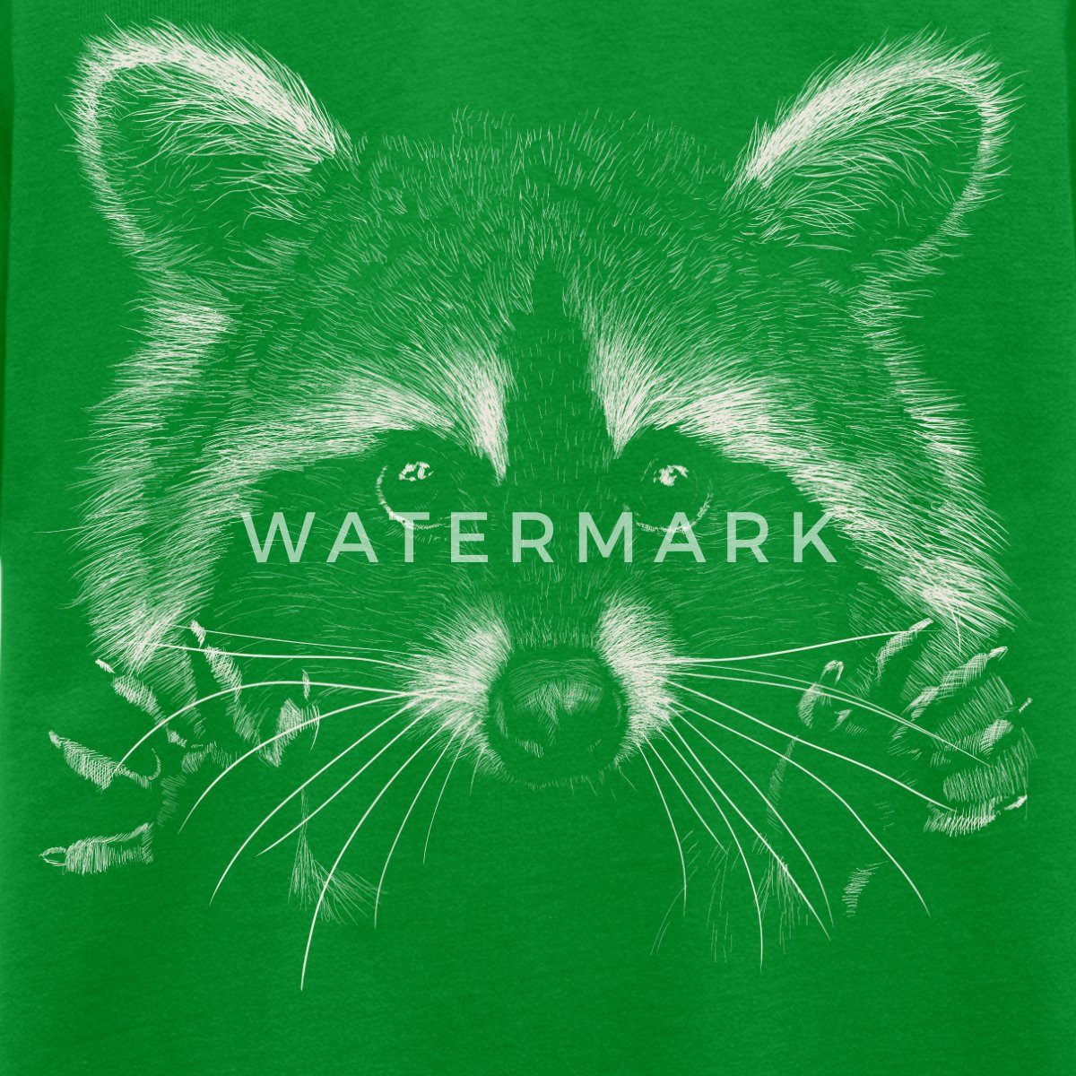 Spreadshirt T-Shirt Süßer Waschbär Lustig Racoon Kinder Premium T-Shirt (1-tlg)