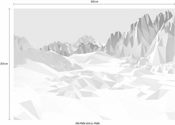 Komar Fototapete Icefields, 368x254 cm (Breite x Höhe), inklusive Kleister