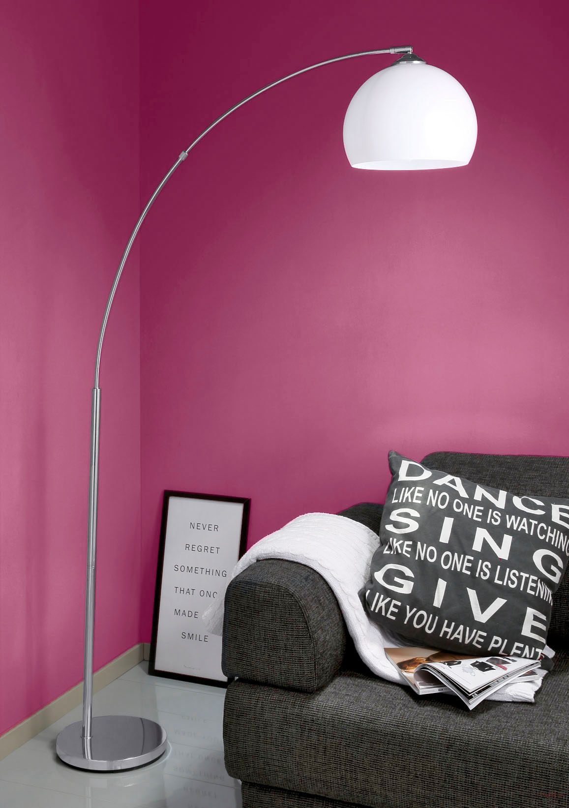 Reality Leuchten Bogenlampe Brasilia, ohne Leuchtmittel günstig online kaufen