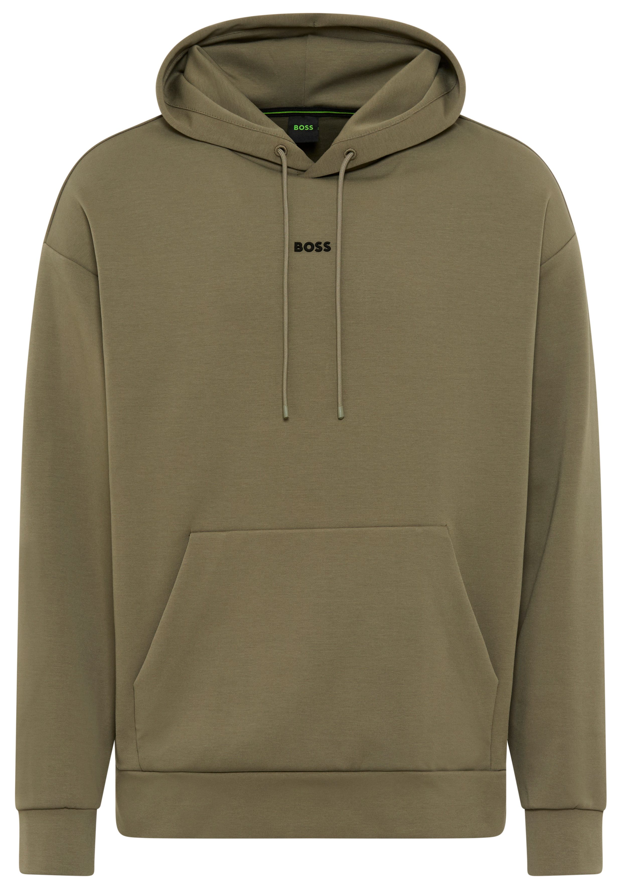 BOSS GREEN Kapuzensweatshirt Sly Zone Kapuze mit Kordelzug, Regular Fit, Kängurutasche