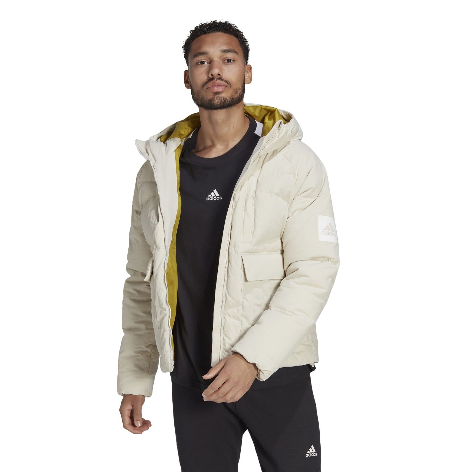 adidas Performance Winterjacke Winter-Daunenjacke Big Baffle Down weiss Herren